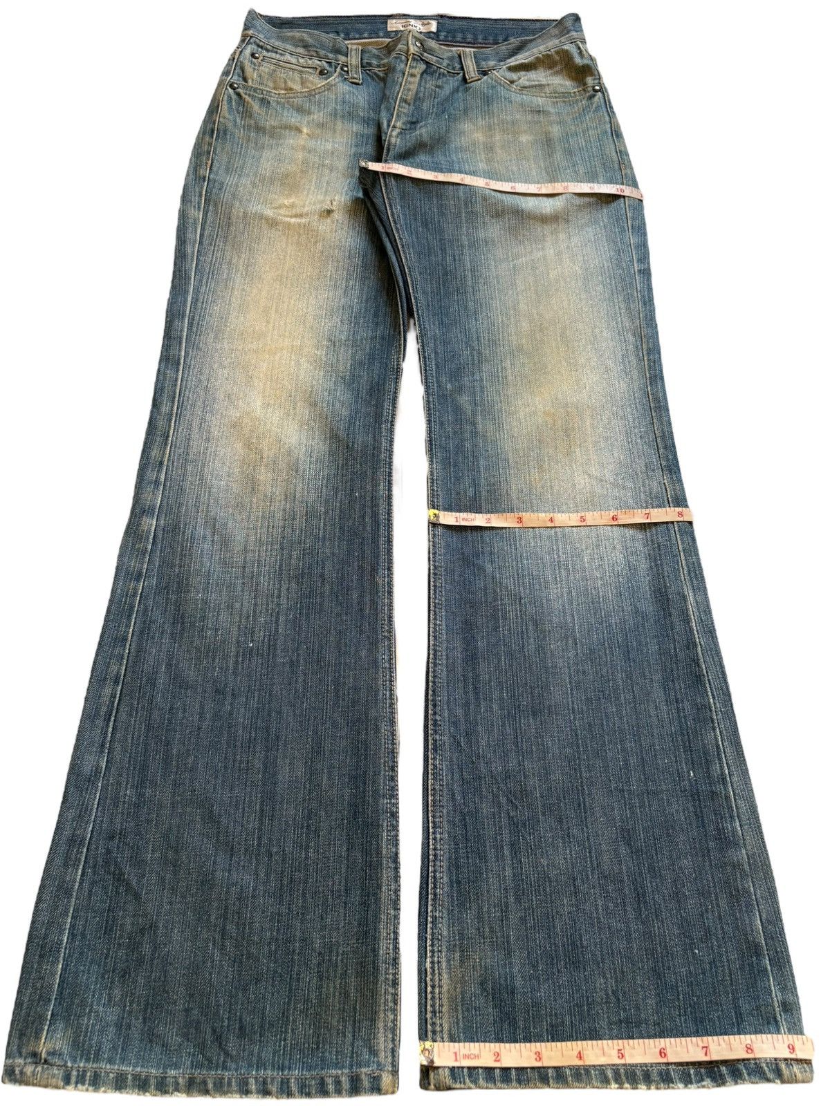 Japanese Brand × Yasuyuki Ishii Vintage Japanese Brand Mud Wash Distressed Flare Jeans Size US 29 - 16 Thumbnail