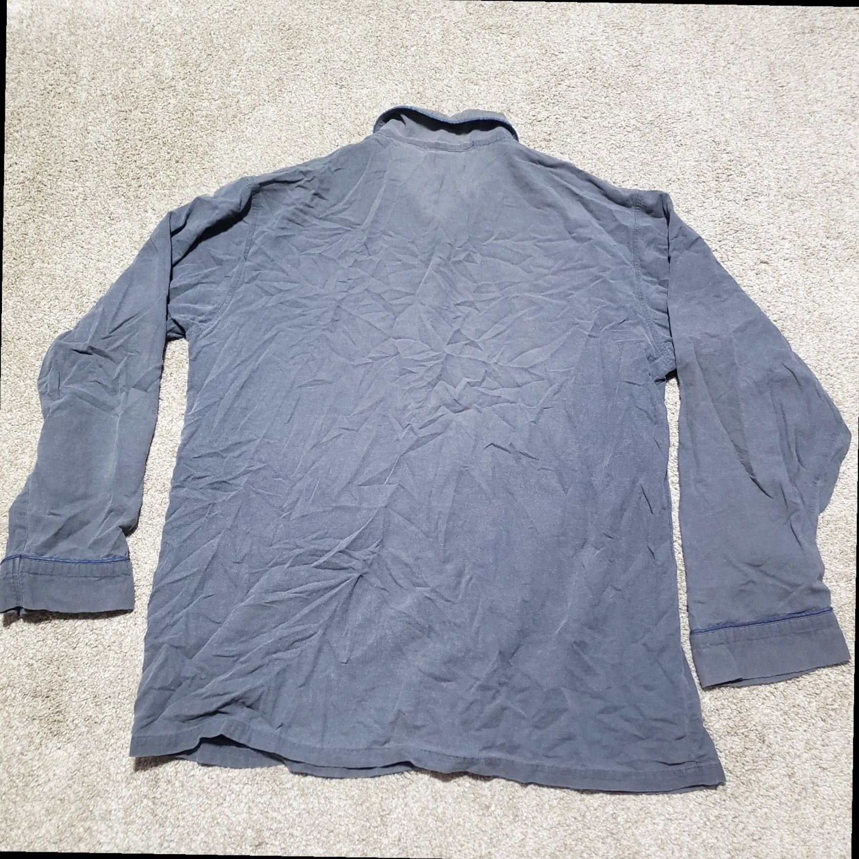 Vintage L.L. Bean Flannel Shirt Gray Chamois Cloth Button Up Men's Large Tall Cotton Outdoor Size US L / EU 52-54 / 3 - 8 Thumbnail
