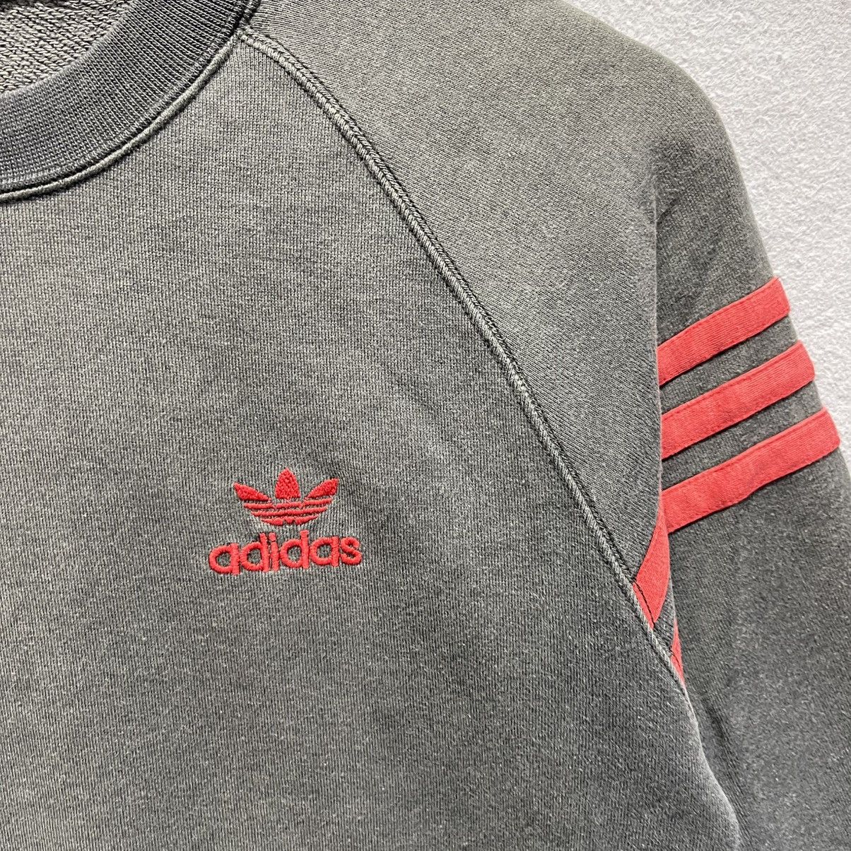 Adidas Vintage Adidas Trefoil Raglan Sweatshirt (1990s) Size US S / EU 44-46 / 1 - 3 Thumbnail