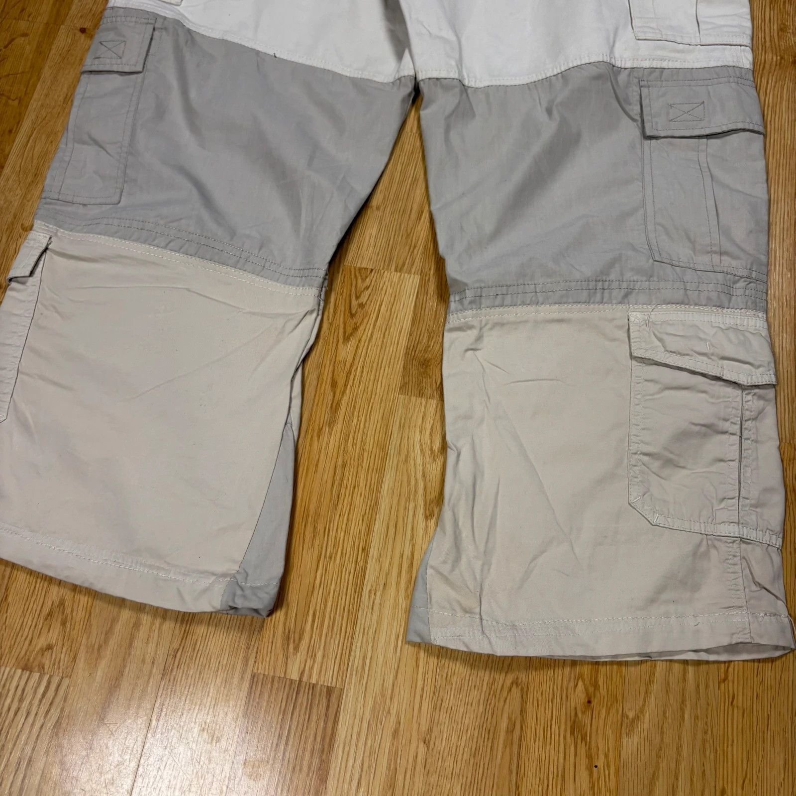 Japanese Brand Quiksilver Cargo Pants W32 Beige Size US 34 / EU 50 - 10 Thumbnail