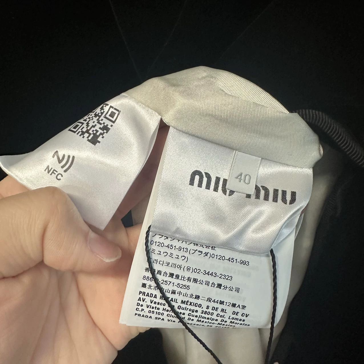 Miu Miu MIU MIU black velvet coat 40 new with tags Size M / US 6-8 / IT 42-44 - 5 Thumbnail