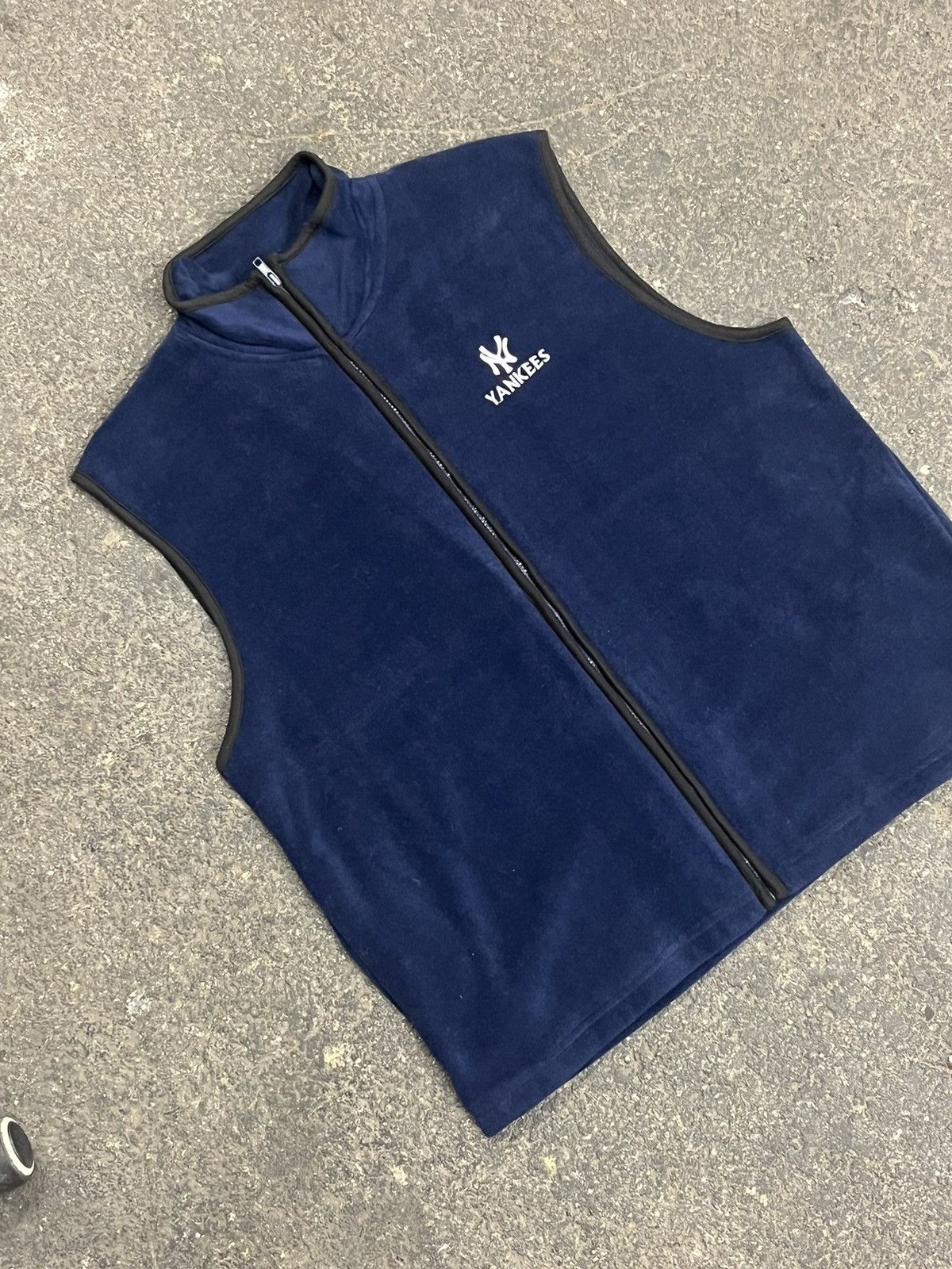 New York Yankees × Vintage New York Yankees vintage fleece vest sports hype streetwear Size US L / EU 52-54 / 3 - 1 Thumbnail