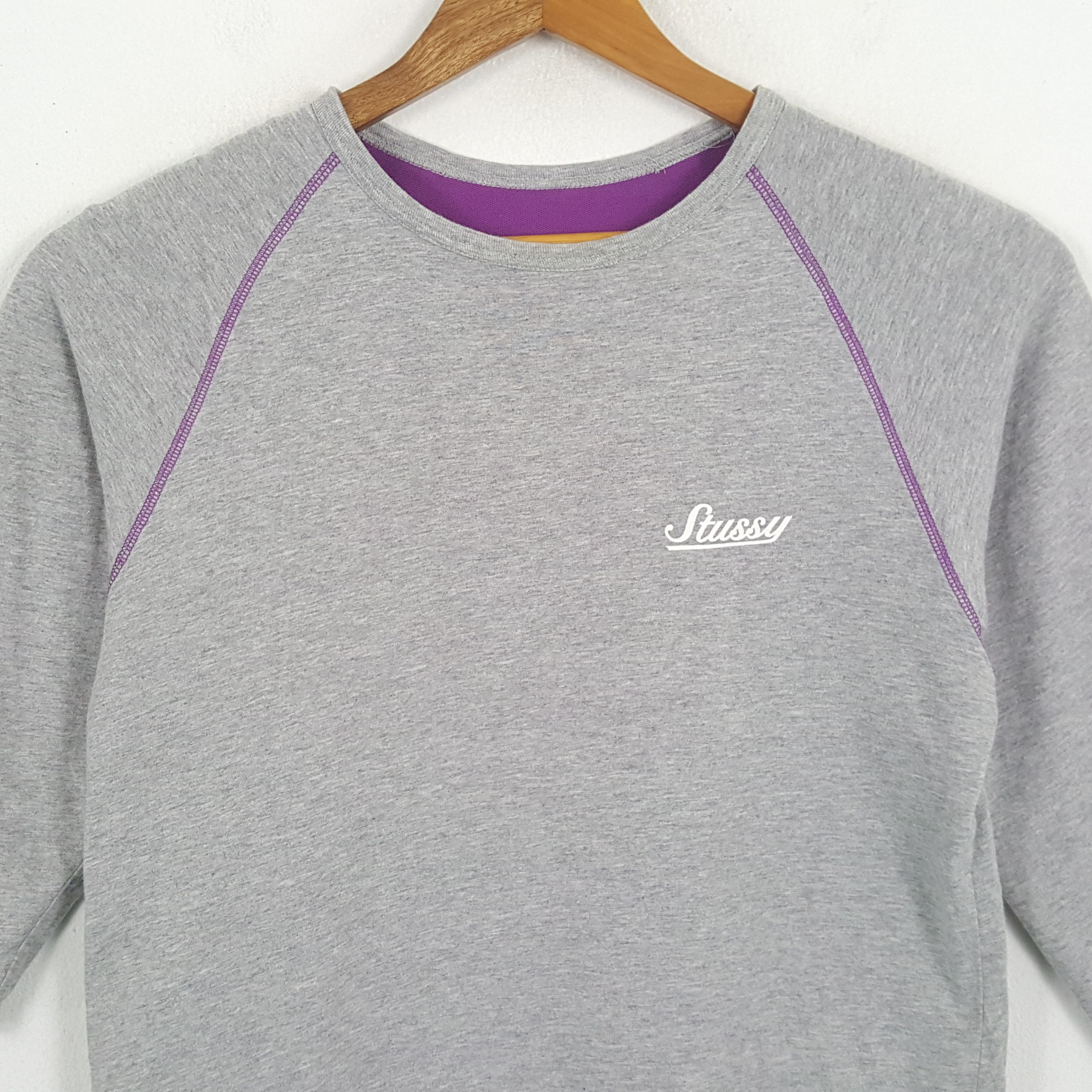 Stussy × Vintage Vintage STUSSY Streetwear Skateboard Reversible Sweatshirts Size US M / EU 48-50 / 2 - 5 Thumbnail