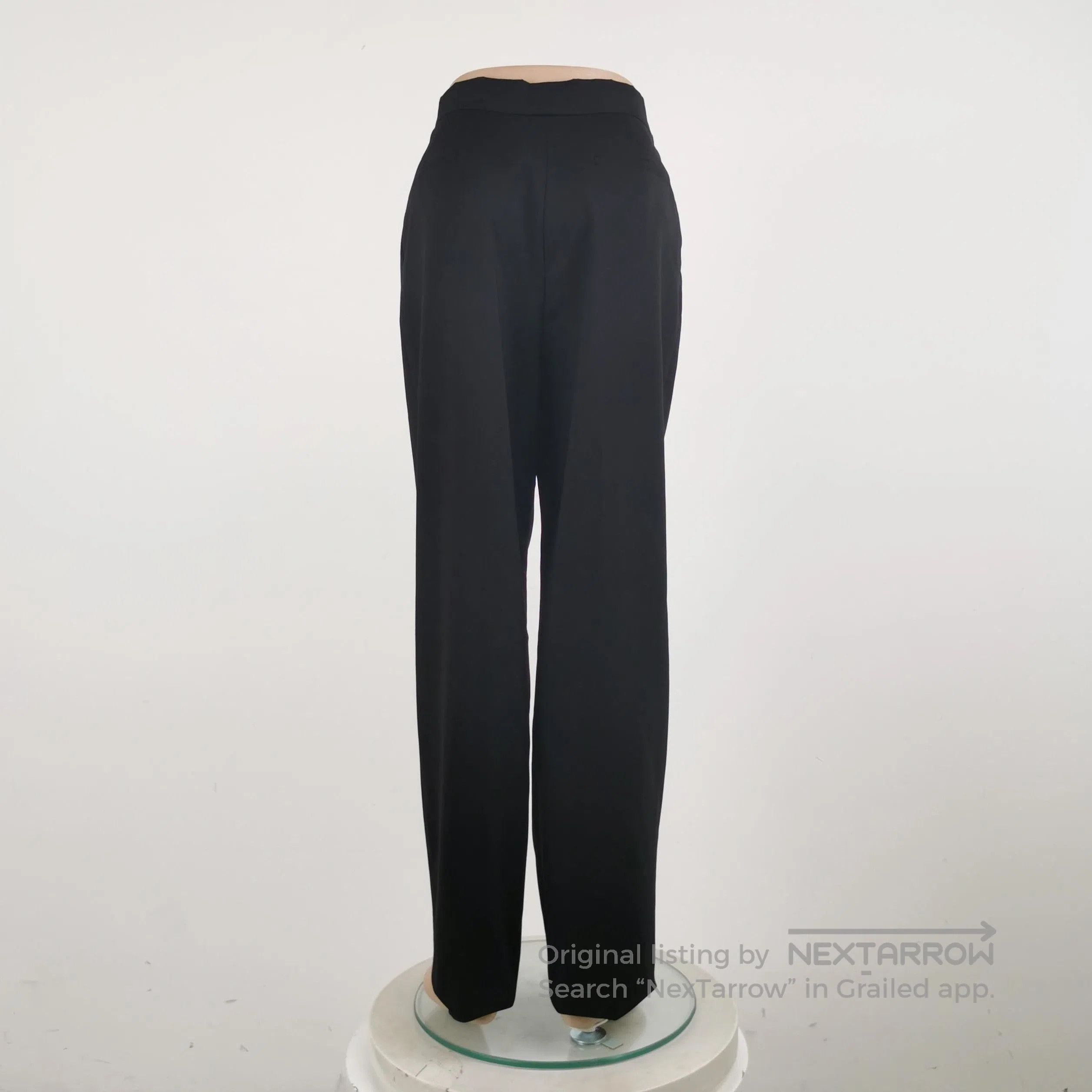 Prada Prada Wool Blend Triangle Logo Trousers . Size 37" - 2 Thumbnail