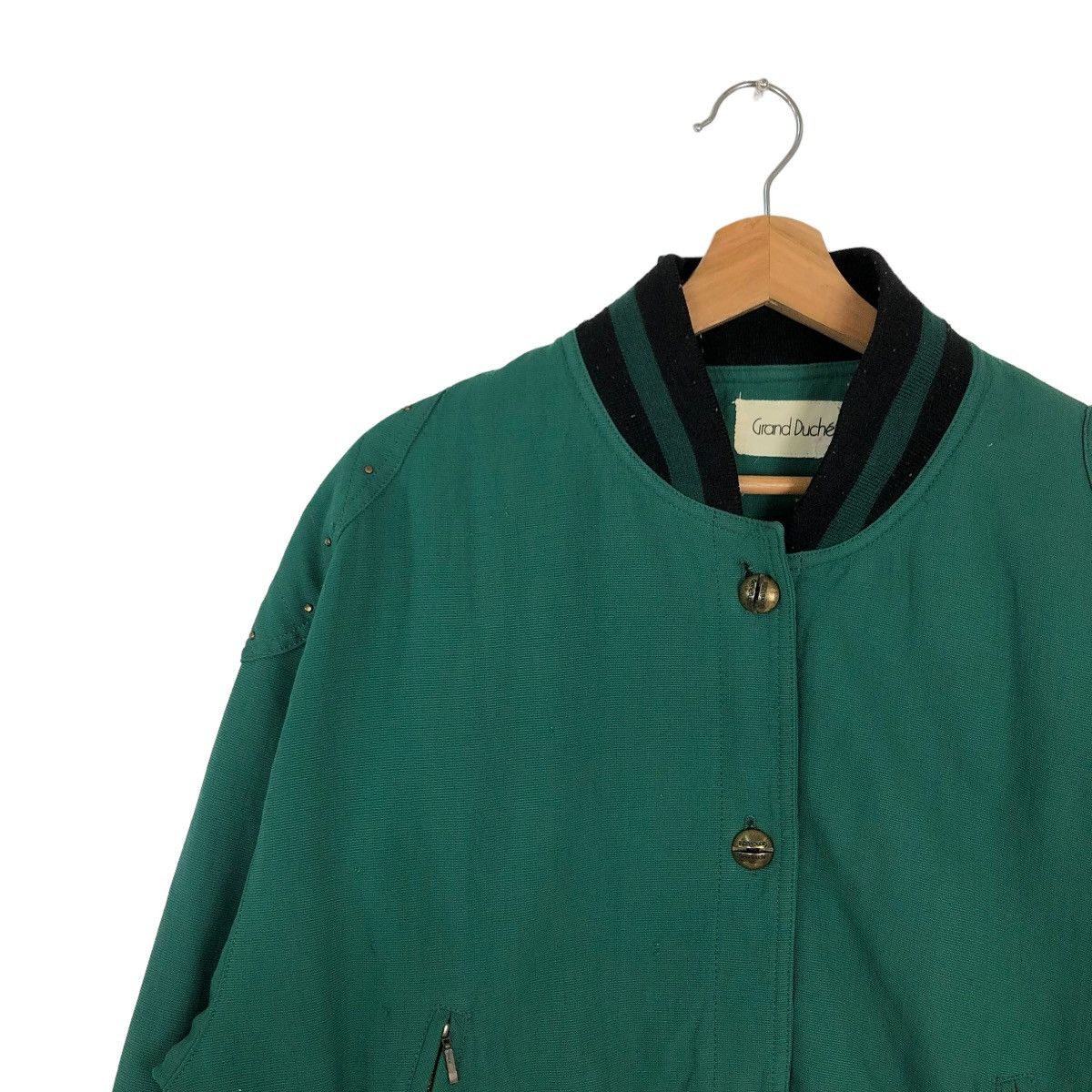 Japanese Brand × Vintage 🔥CROPPED BIKER BOMBER JACKET GRAND DUCHE ISSEY MIYAKE Size US M / EU 48-50 / 2 - 6 Thumbnail