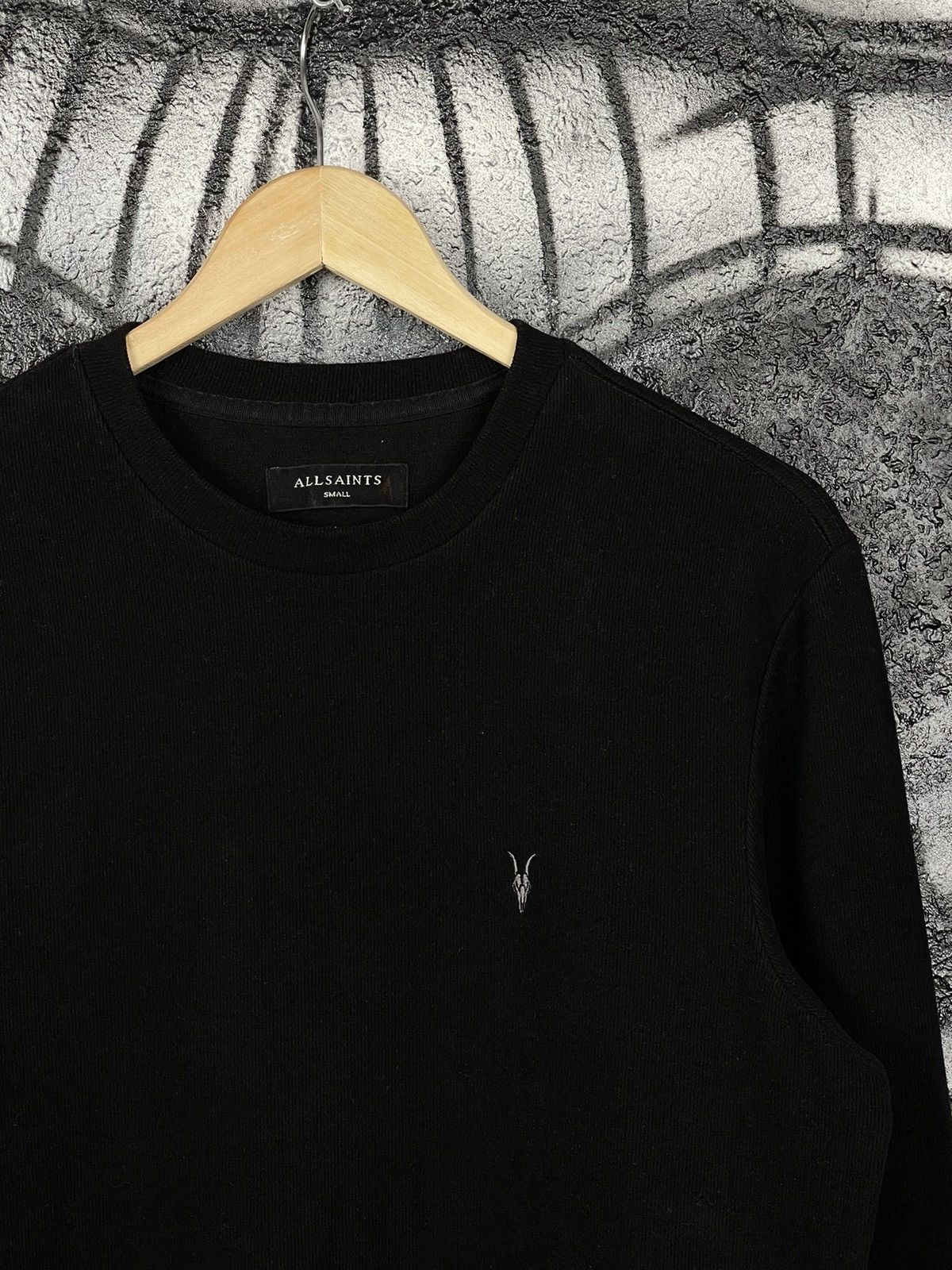 Allsaints All Saints Theo LS Crew Black Sweatshirt Men’s Size S Size US S / EU 44-46 / 1 - 5 Thumbnail