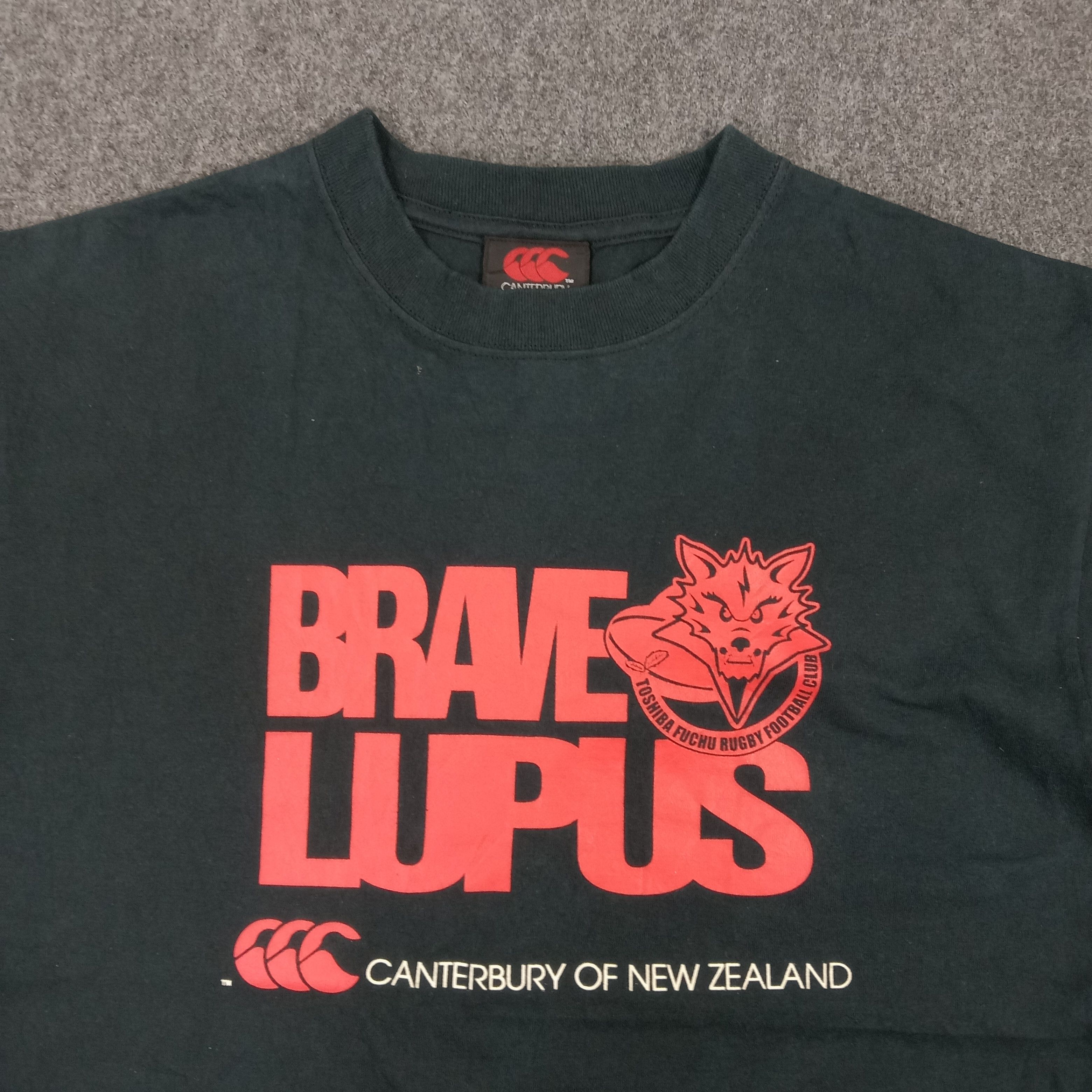 Canterbury of New Zealand × Vintage Brave Lupus Canterbury of New Zealand Rugby Tshirt Size US M / EU 48-50 / 2 - 2 Thumbnail