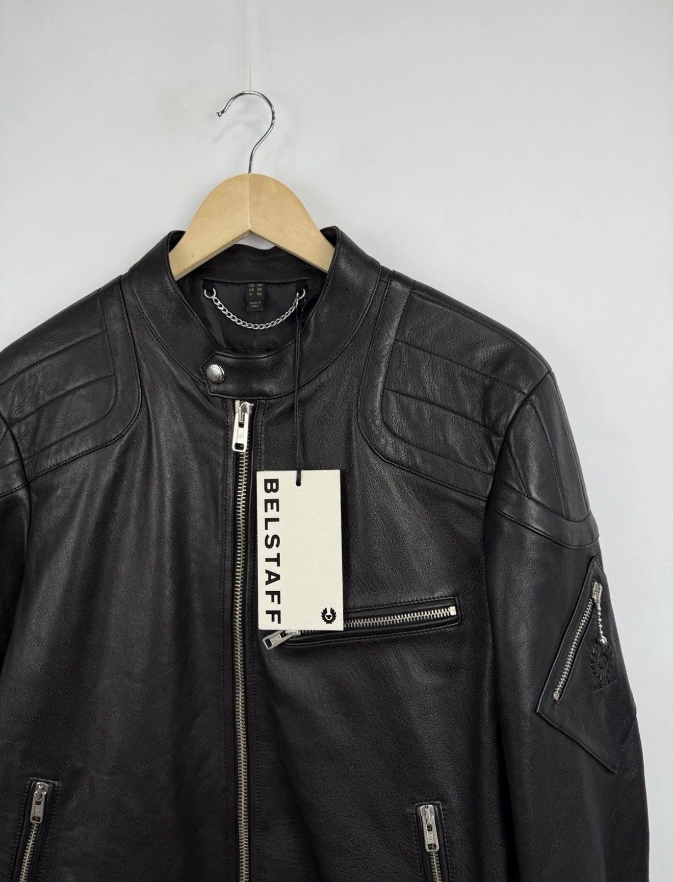 Belstaff ❗️NEW 🇬🇧 Belstaff Lamb Leather Jacket 104761 T Racer Size US M / EU 48-50 / 2 - 7 Thumbnail