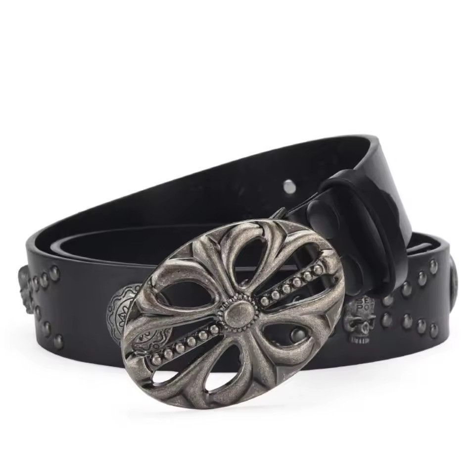Japanese Brand Belt Bohemian Skeleton Head Hip Hop Punk Rock Y2K Style Size ONE SIZE - 3 Thumbnail