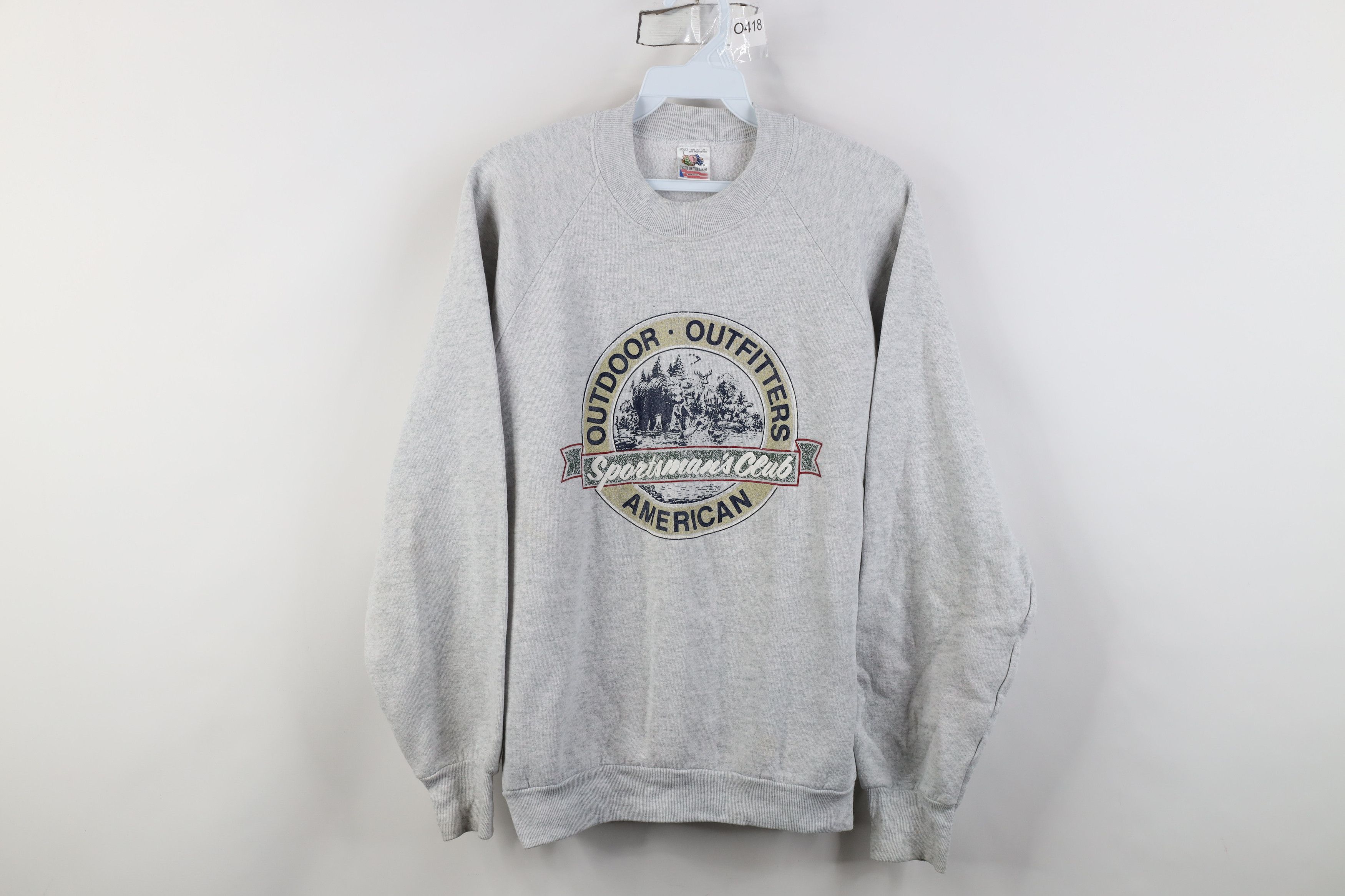 Vintage Vintage 90s Streetwear Nature Sportsmans Club Sweatshirt USA Size L / US 10 / IT 46 - 1 Thumbnail