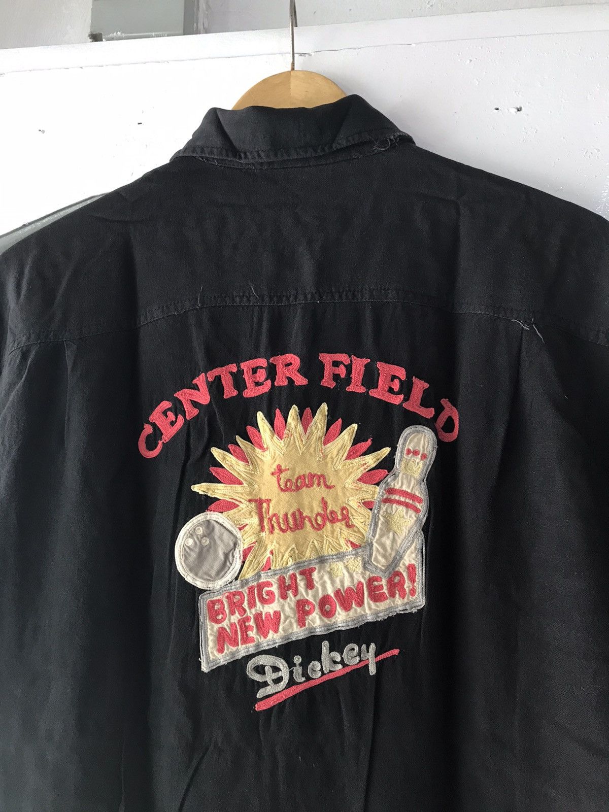 Japanese Brand × Lucky Brand × Vintage Vintage Rayon Lucky Bowling Shirt Team Thunder Size US L / EU 52-54 / 3 - 4 Thumbnail