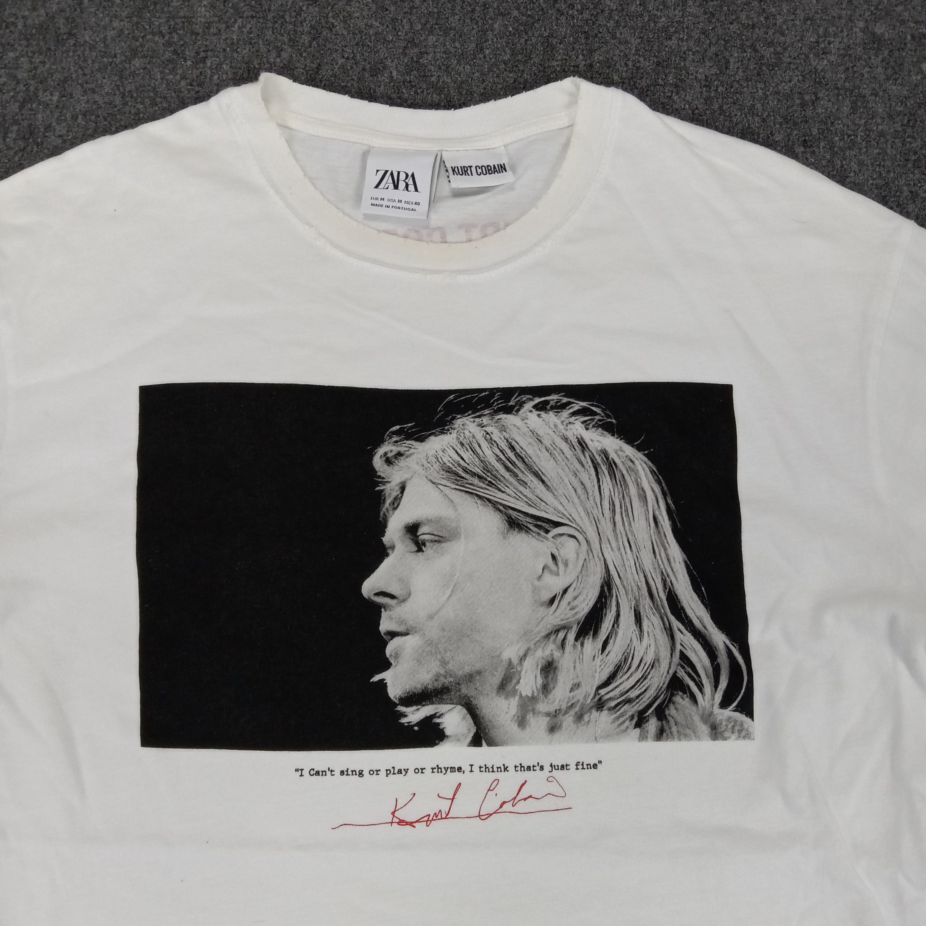 Vintage × Zara Zara X Kurt Nirvana Grunge Style Band Tshirt Size US L / EU 52-54 / 3 - 2 Thumbnail