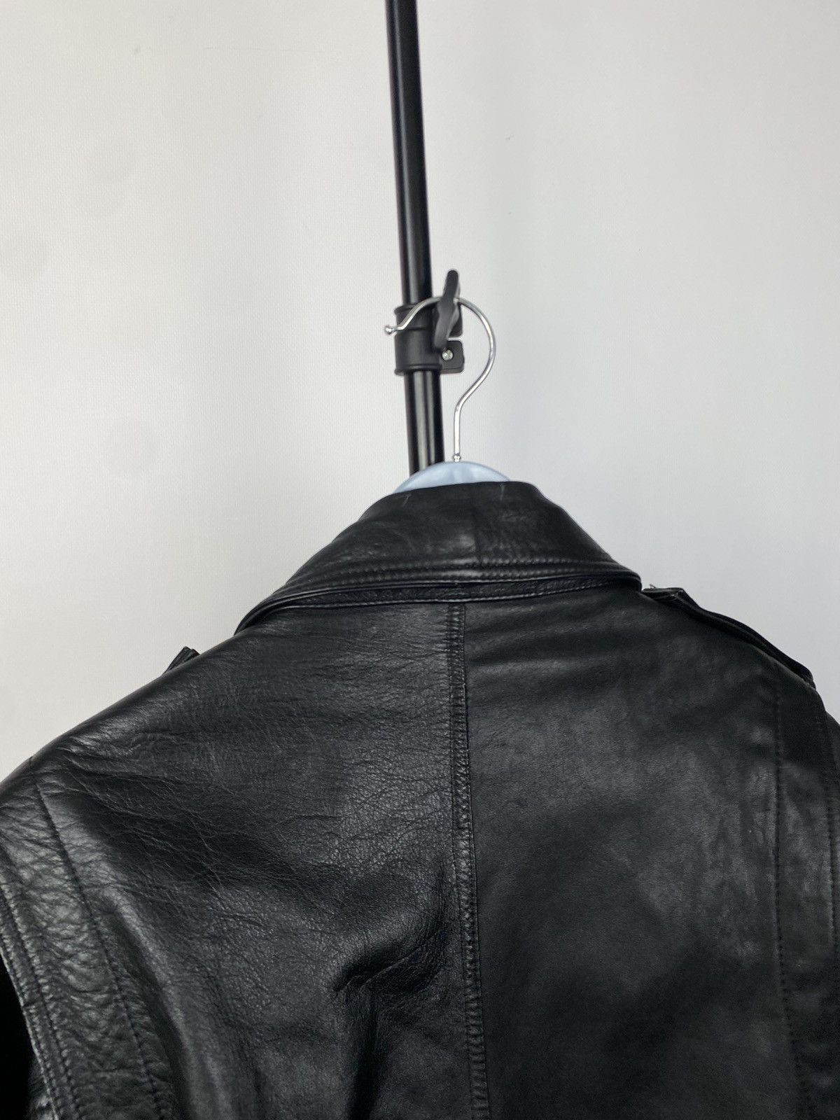 Leather × Vintage Vintage Genuine Leather MOTO Bomber Jacket Rock Punk Size US S / EU 44-46 / 1 - 10 Thumbnail