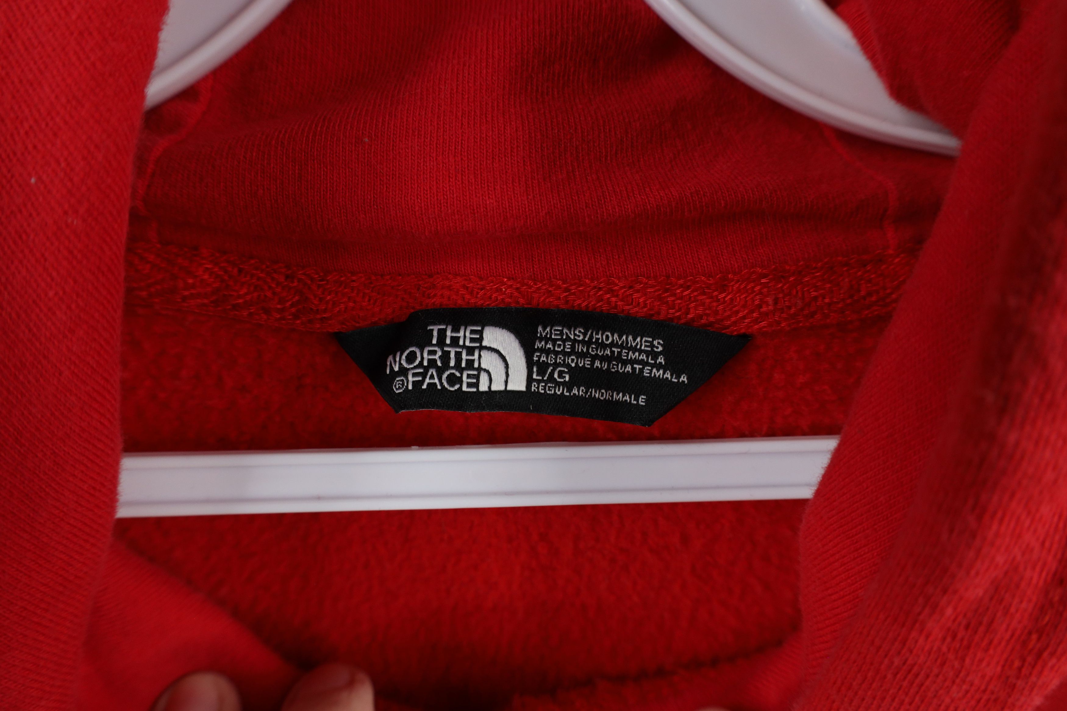 The North Face × Vintage Vintage The North Face Out Big Logo Hoodie Sweatshirt Red Size US L / EU 52-54 / 3 - 5 Thumbnail