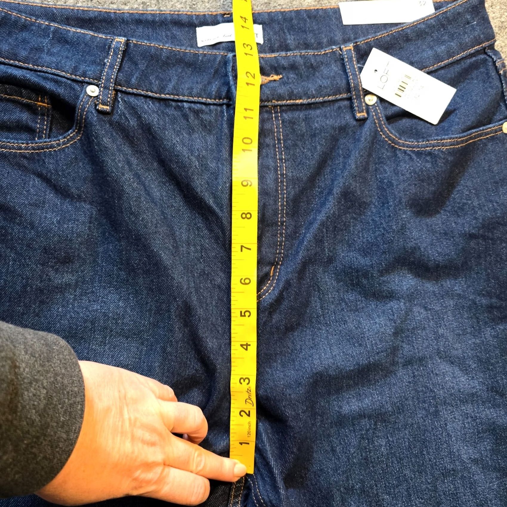 Loft LOFT Jeans Womens Size 32 Blue Wide-Leg High Rise Curvy Fit Capsule Casual Dark Jeans Size 24" / US 00 / IT 34 - 7 Thumbnail