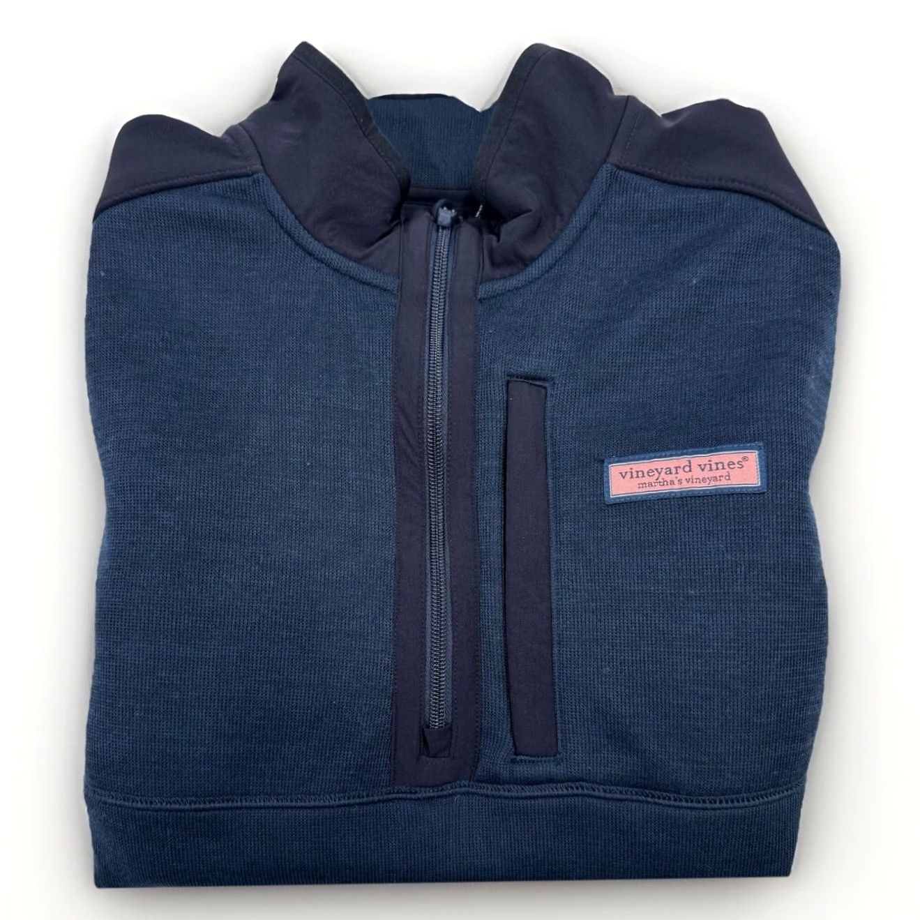 Vineyard Vines Vineyard Vines Sweater 1/4 Zip Mountain Fleece Men’s M Navy Blue Pullover Size US M / EU 48-50 / 2 - 2 Thumbnail