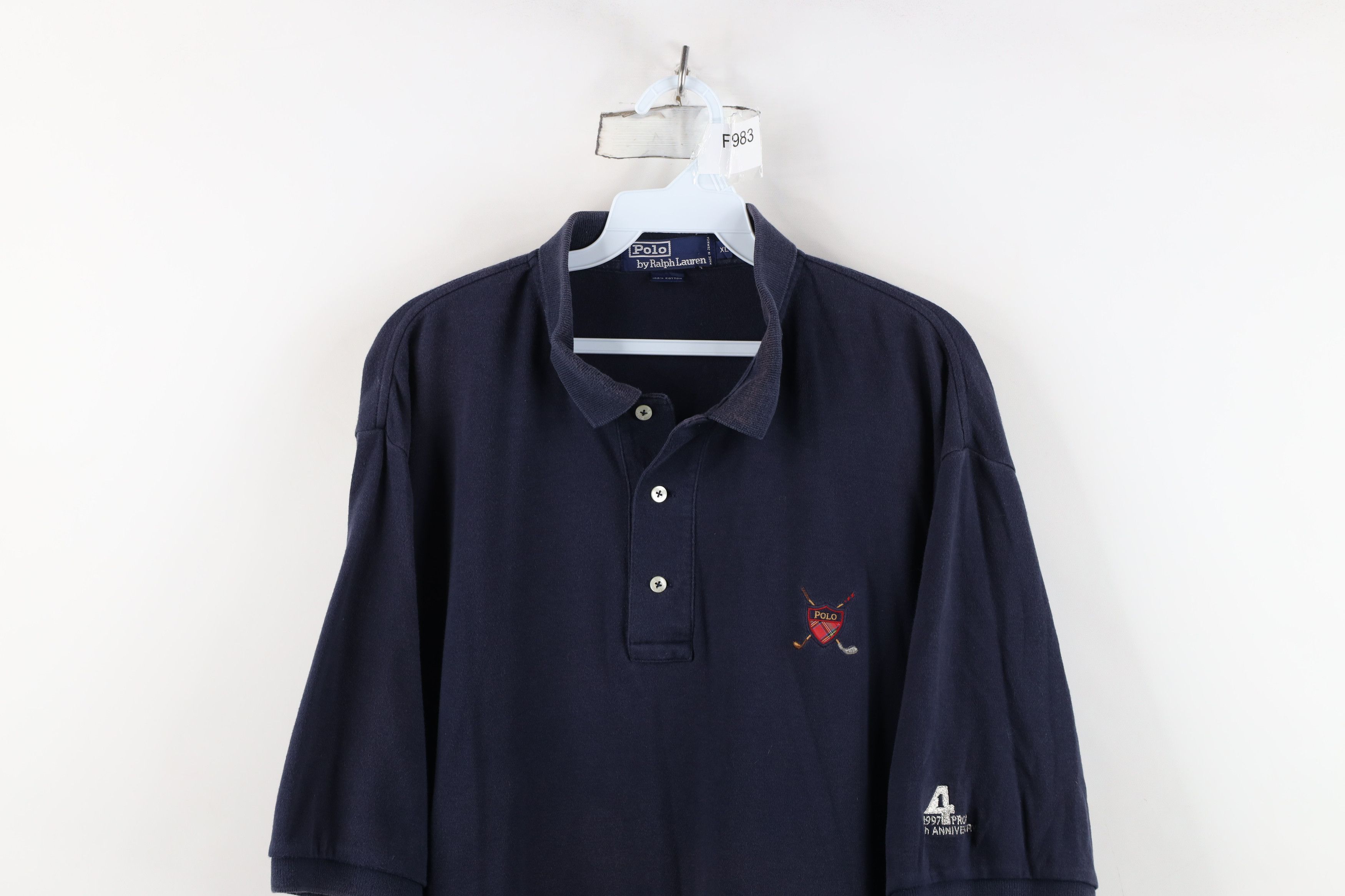 Ralph Lauren Vintage 90s Ralph Lauren 10th Anniversary Golf Polo Shirt Size US XL / EU 56 / 4 - 2 Thumbnail