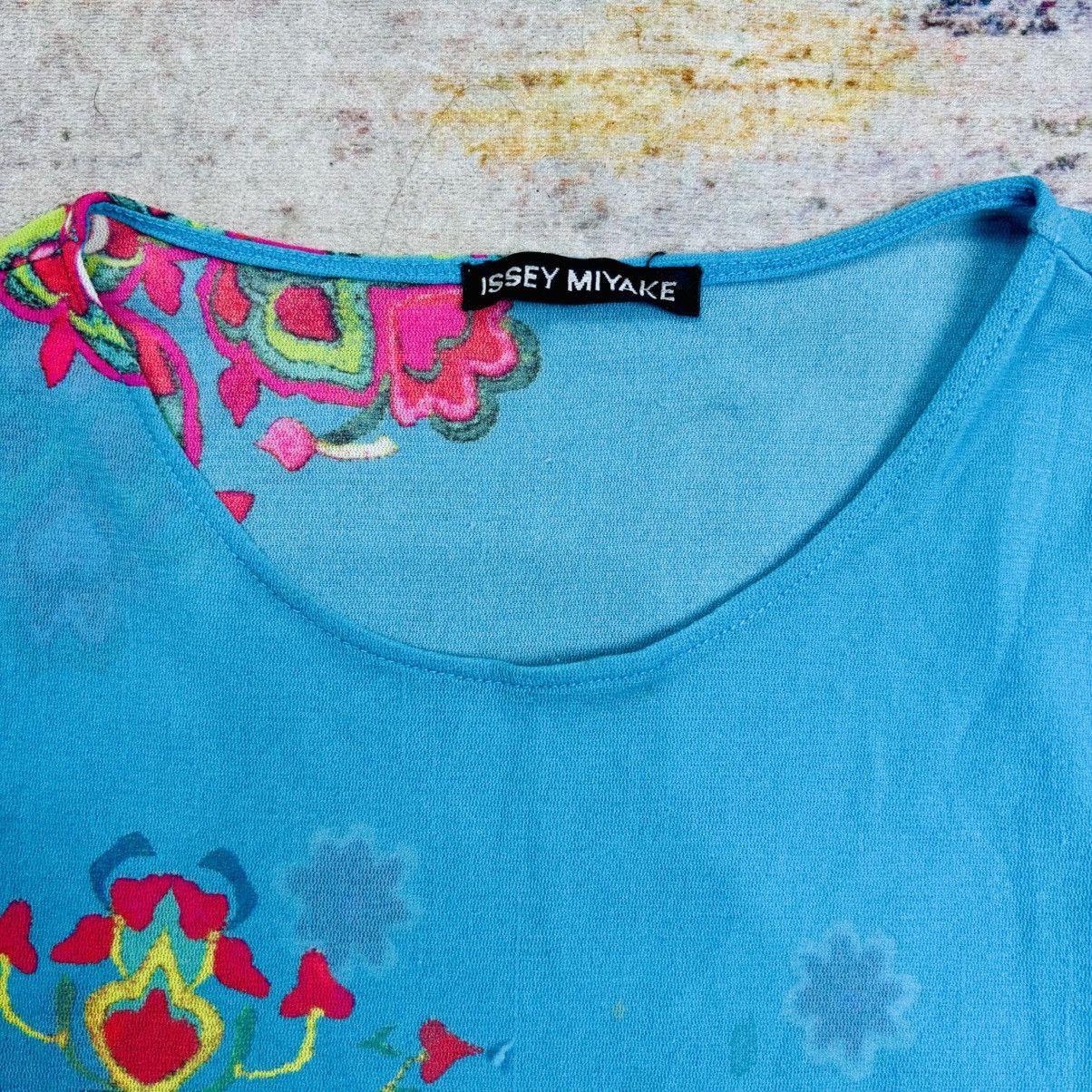 Issey Miyake 2001 Issey Miyake - LSD Flower Mesh Top Size US M / EU 48-50 / 2 - 5 Thumbnail