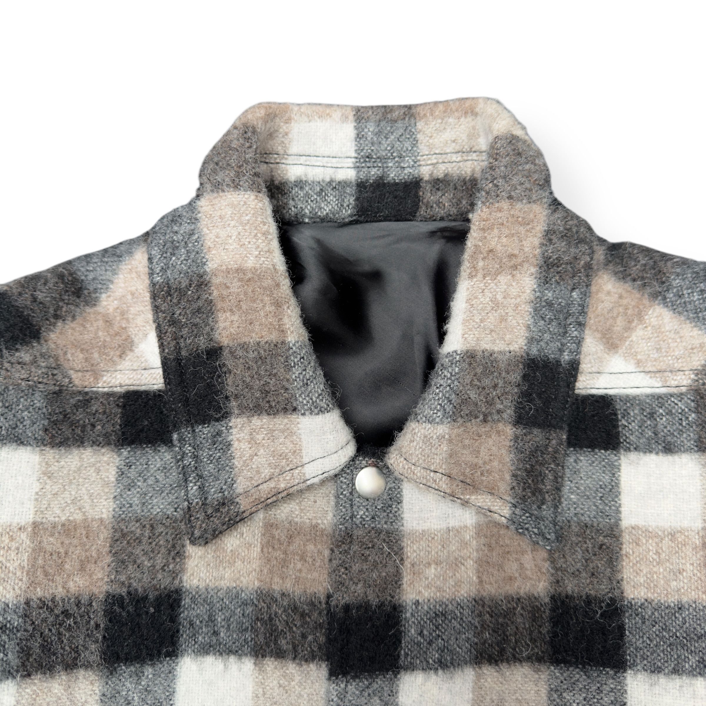 Rick Owens RICK OWENS AW19 ‘LARRY’ WOOL CHECKED JACKET BROWN 50 / M Size US M / EU 48-50 / 2 - 4 Thumbnail