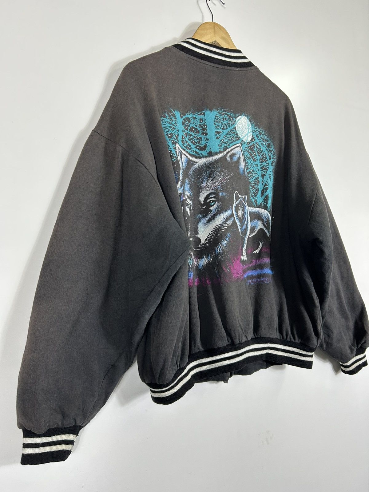 Vintage ⚡️Vintage 90’s Animal Baggy Bomber Jacket Size US L / EU 52-54 / 3 - 12 Thumbnail