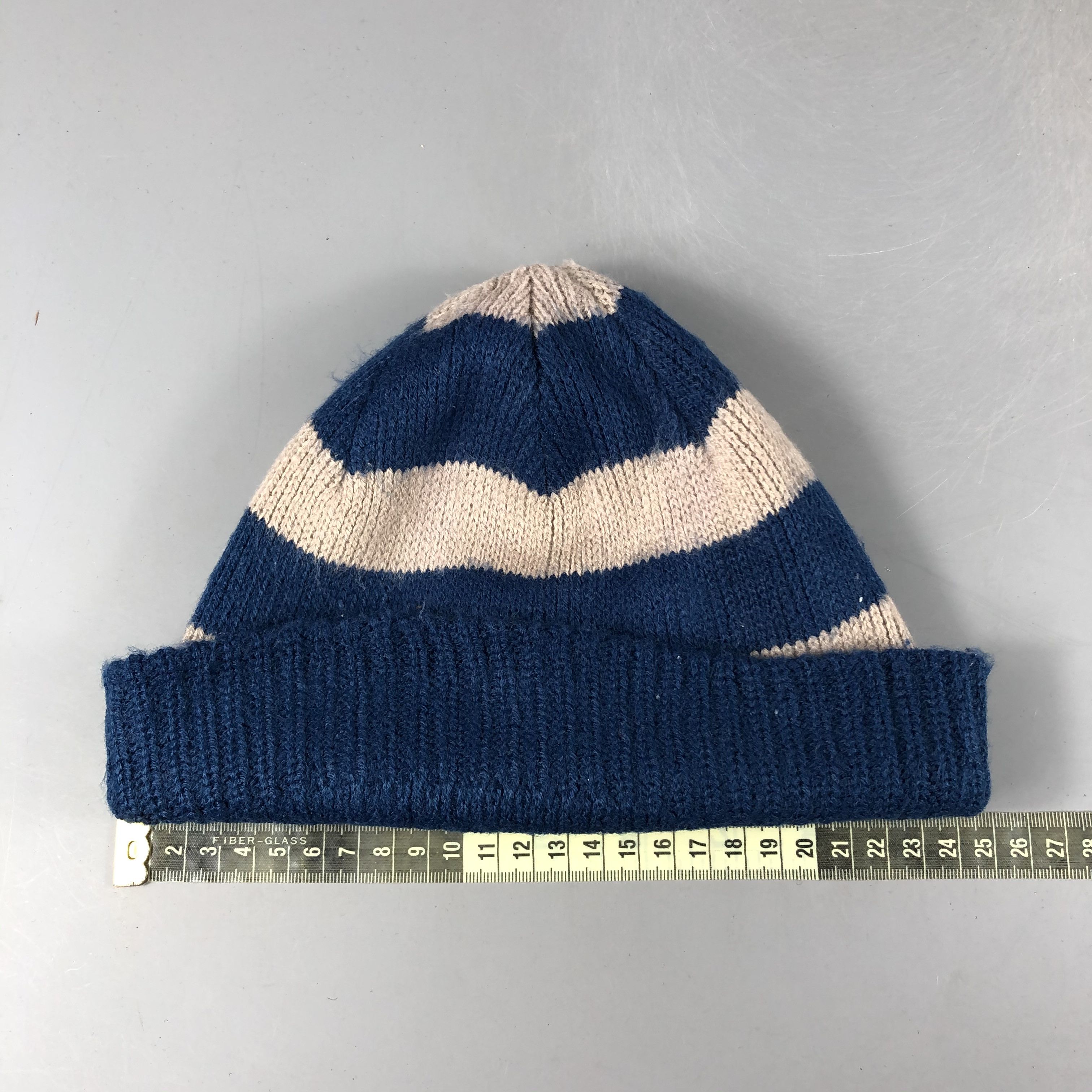 Japanese Brand × Vintage Japanese Brand Stripe Beanie Snow Hat Snow Cap -D1178 Size ONE SIZE - 3 Thumbnail