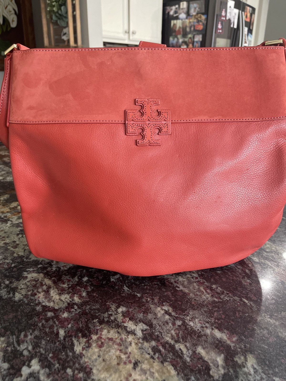 Tory Burch Leather/suede Hobo Bag in Orange, Women's