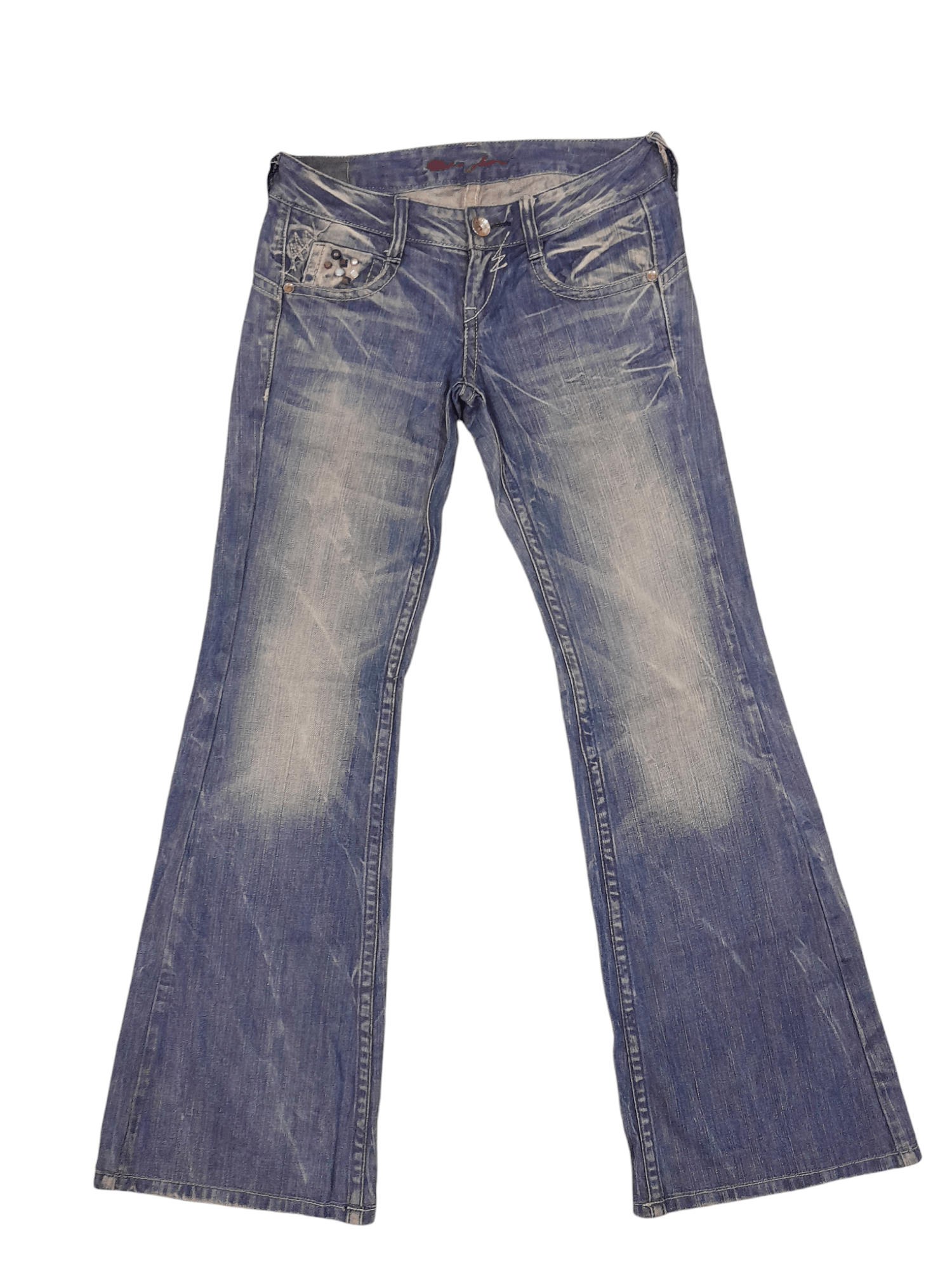 Designer Drive Denim Super Flare (F413) Waist 27 Size US 27 - 4 Thumbnail