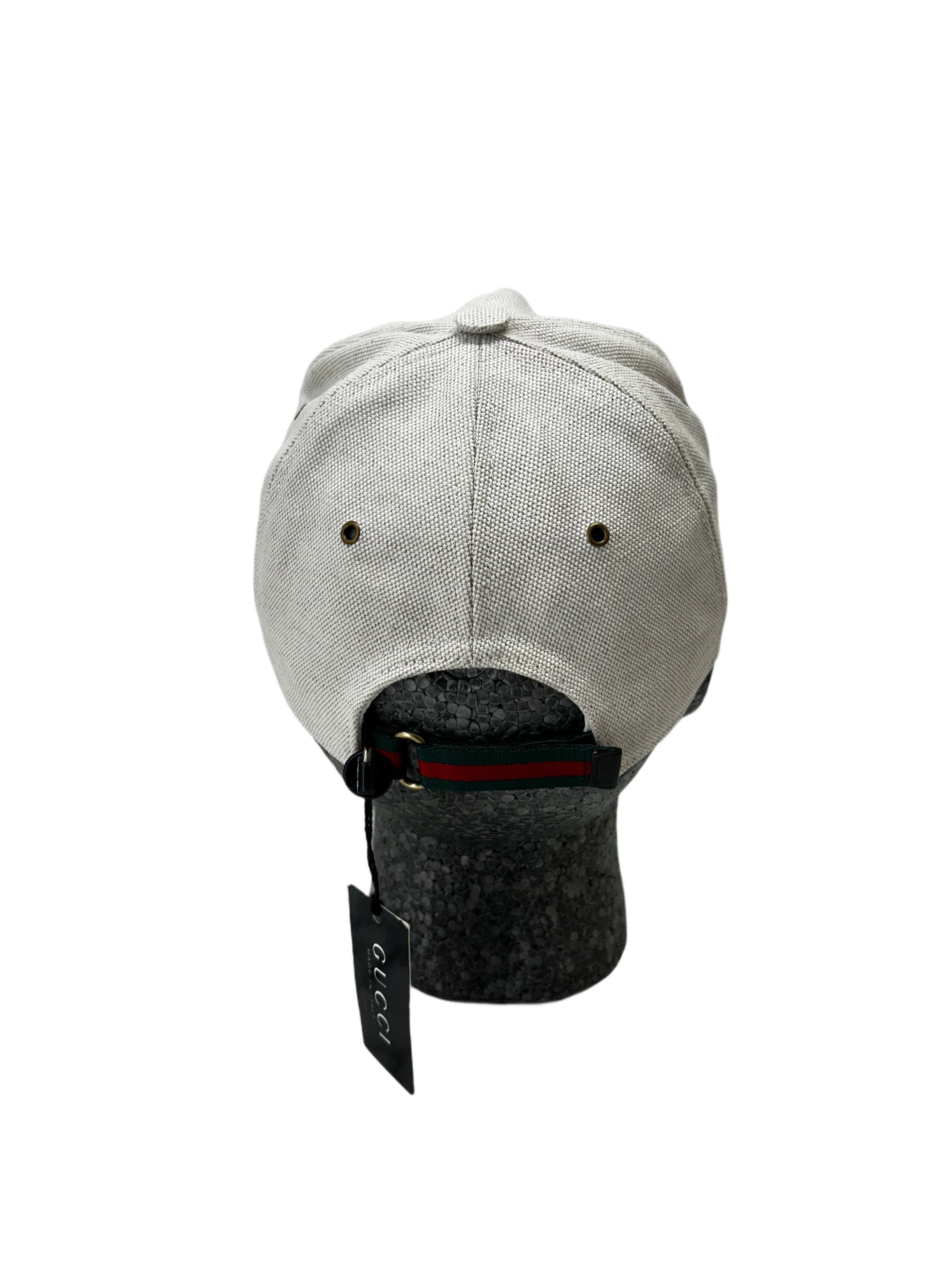 Gucci Gucci Off White Velcro 'Snap Back' Style Baseball Cap Size 36 - 5 Thumbnail