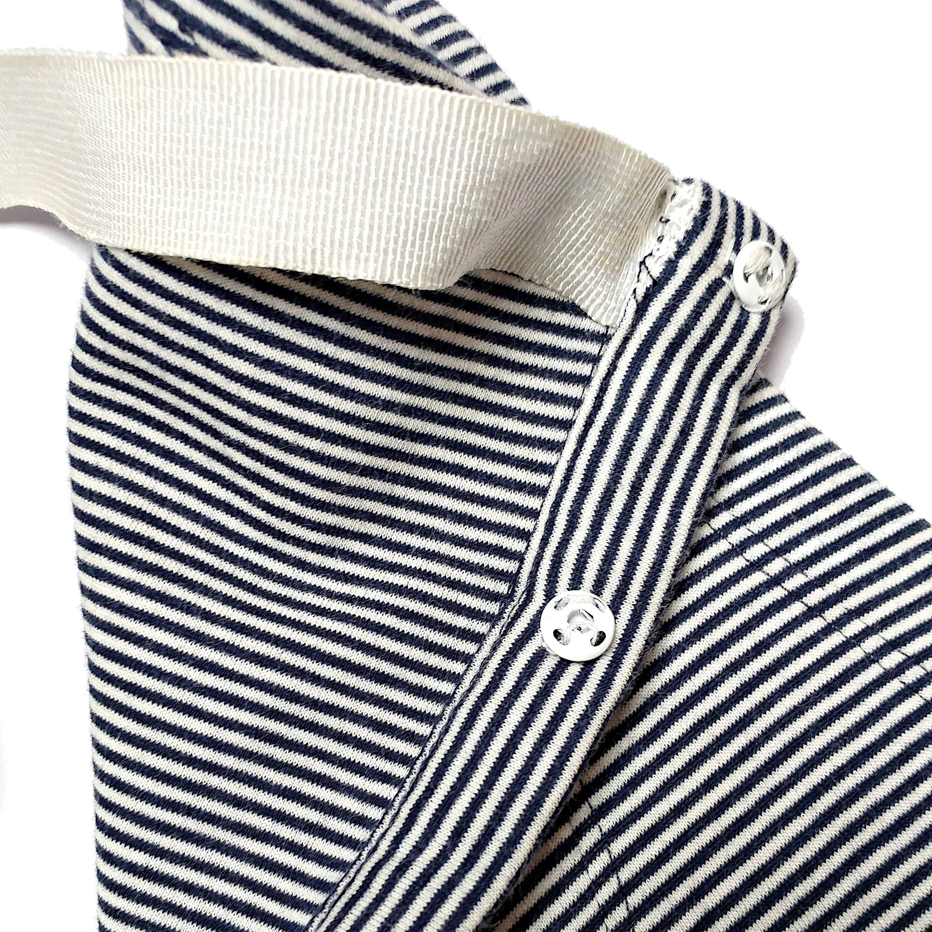 Dolce & Gabbana Vintage Cotton Sleeveless Striped Mini Dress Y2K Size M / US 6-8 / IT 42-44 - 6 Thumbnail