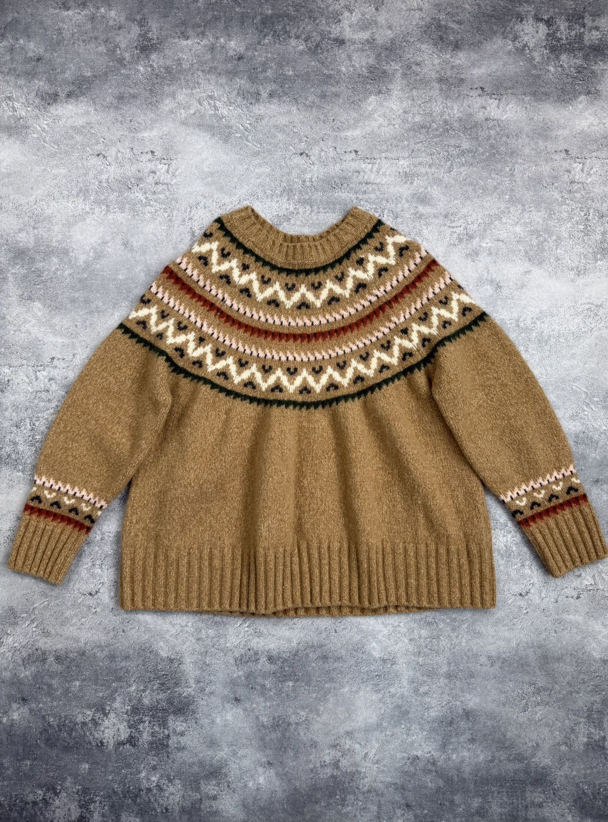 Barbour Barbour Wool Knit Sweater Fair Isle Nordic Women’s Size XL / US 12-14 / IT 48-50 - 1 Thumbnail