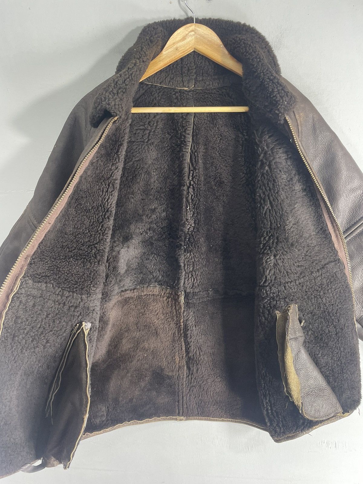 Vintage Vintage B 3 Leather Jacket Lining Sherpa Zipper Size US M / EU 48-50 / 2 - 4 Thumbnail