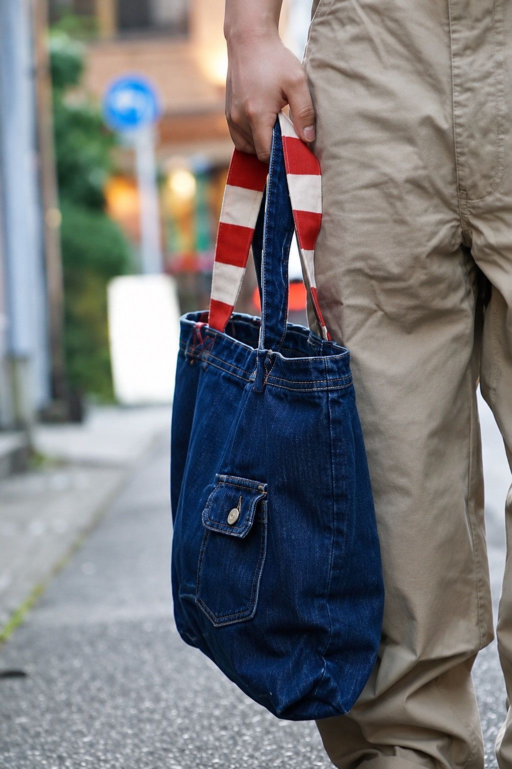 Visvim Visvim - S/S18 Dry Denim Tote Bag Size ONE SIZE - 1 Thumbnail