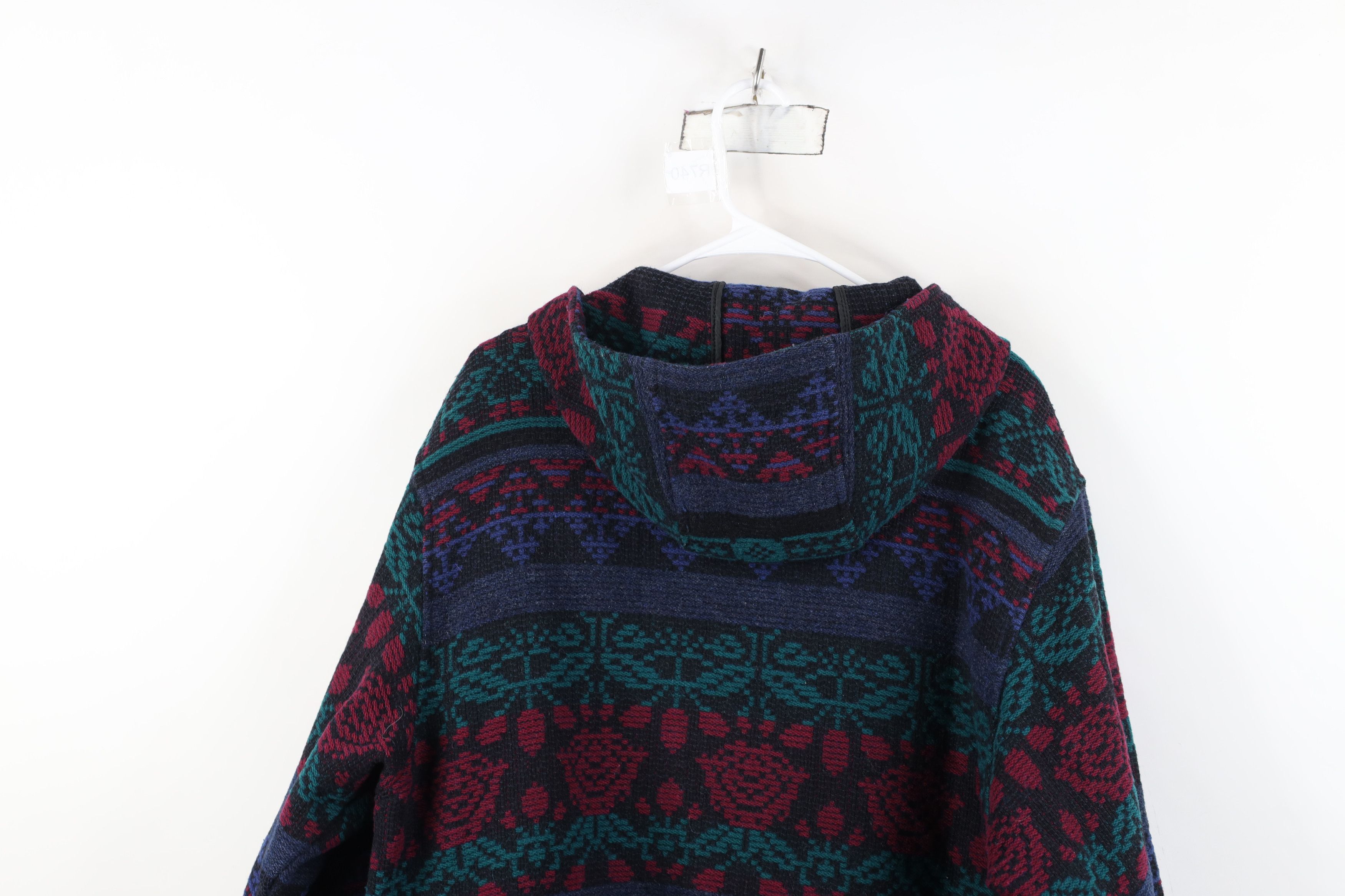 Woolrich Woolen Mills Vintage 90s Woolrich Southwestern Flower Hooded Jacket USA Size XL / US 12-14 / IT 48-50 - 14 Thumbnail