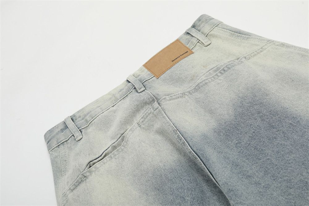 Japanese Brand × Jean Men's street loose washed wide-leg tie-dye scimitar jeans Size US 32 / EU 48 - 5 Thumbnail