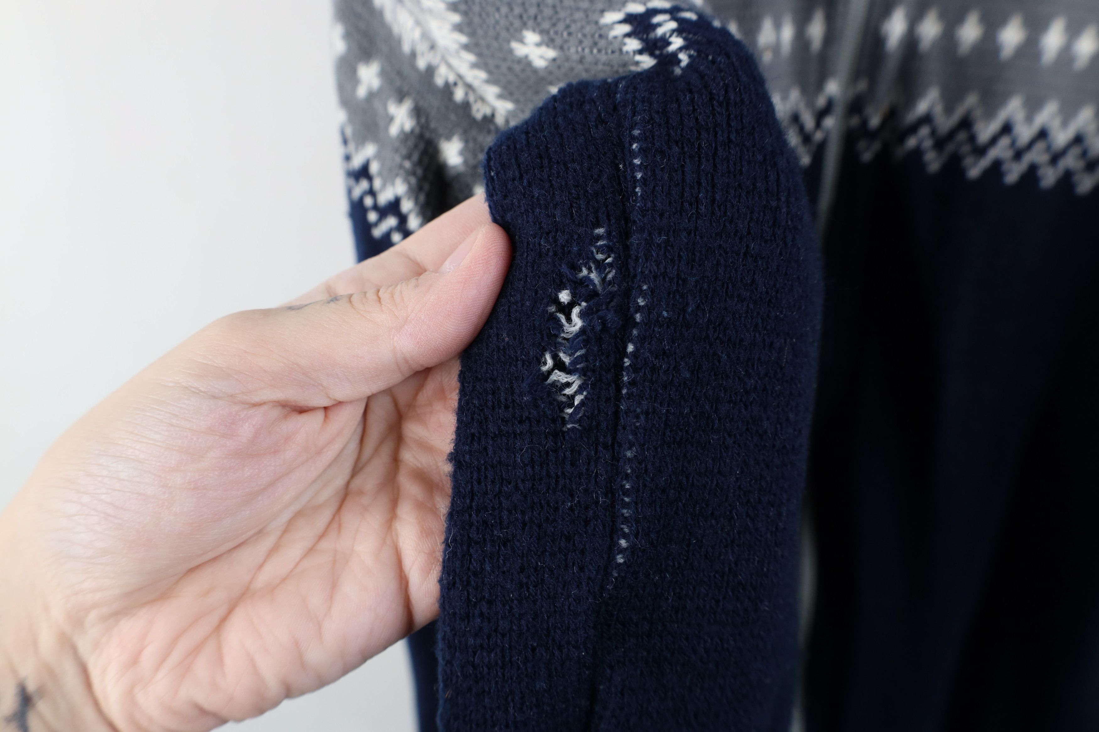 Vintage Vintage 70s Streetwear Fair Isle Full Zip Cardigan Sweater Size US XXL / EU 58 / 5 - 7 Thumbnail