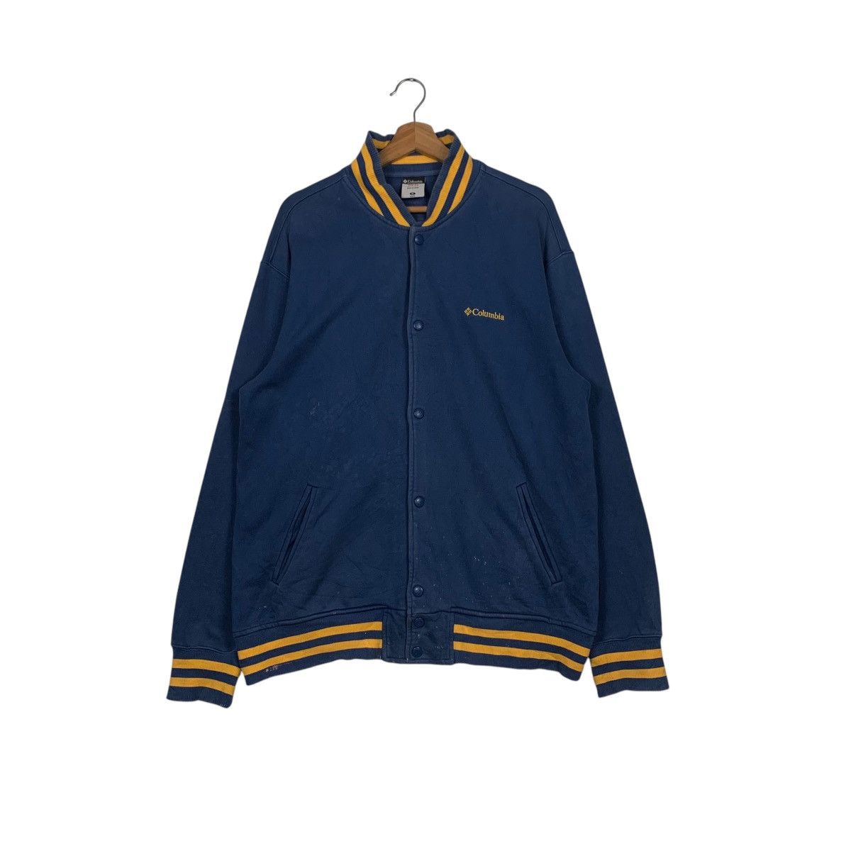 Columbia COLUMBIA Small Logo Blue Varsity Jacket #1720-C76 Size US M / EU 48-50 / 2 - 1 Thumbnail