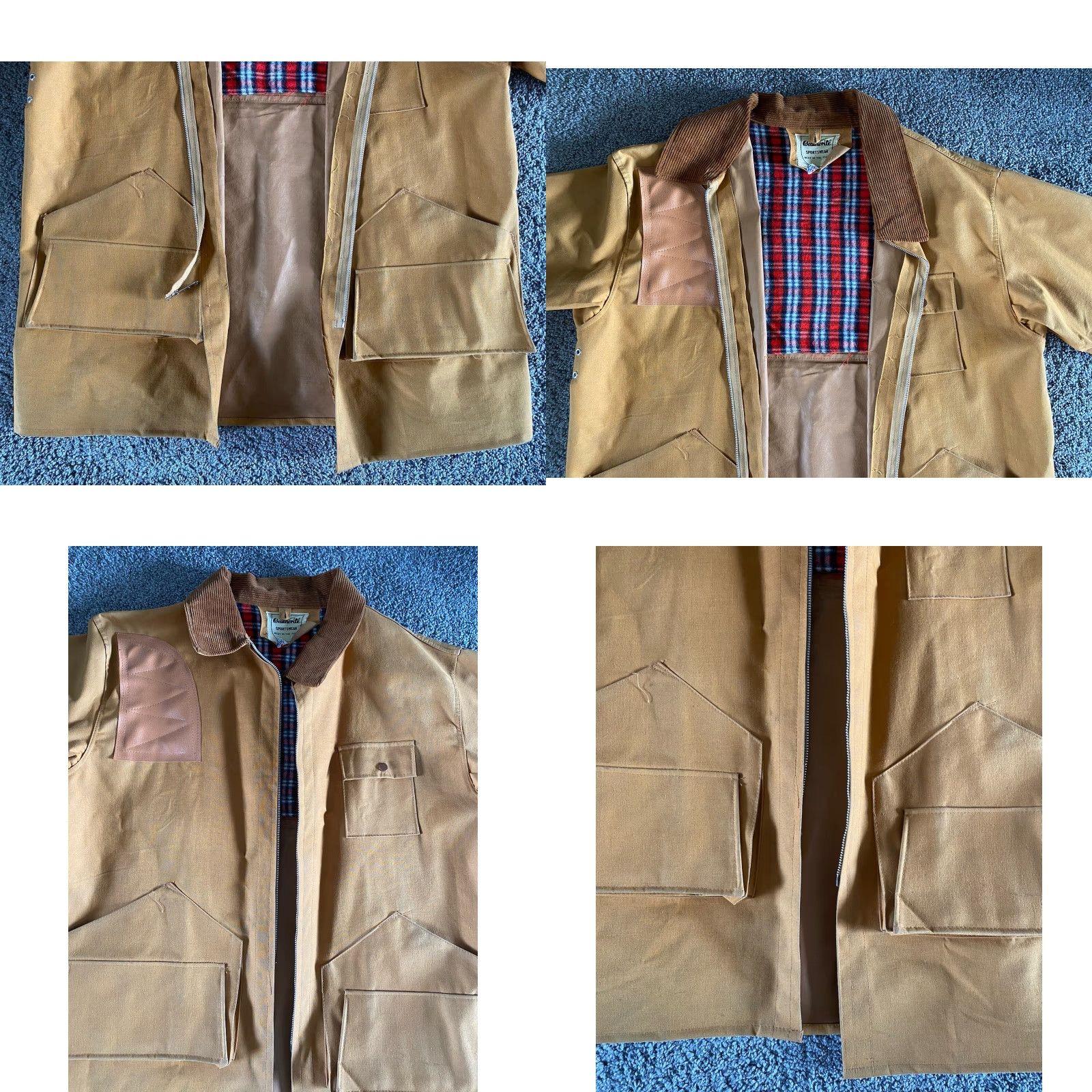 Vintage VTG Weatherite Sportswear Hunting Rain Jacket Made In Japan Mens M Brown Zip Jacket 80s 90s Classic Hipster Jacket Casual Travel Workwear Pockets Size US M / EU 48-50 / 2 - 8 Thumbnail