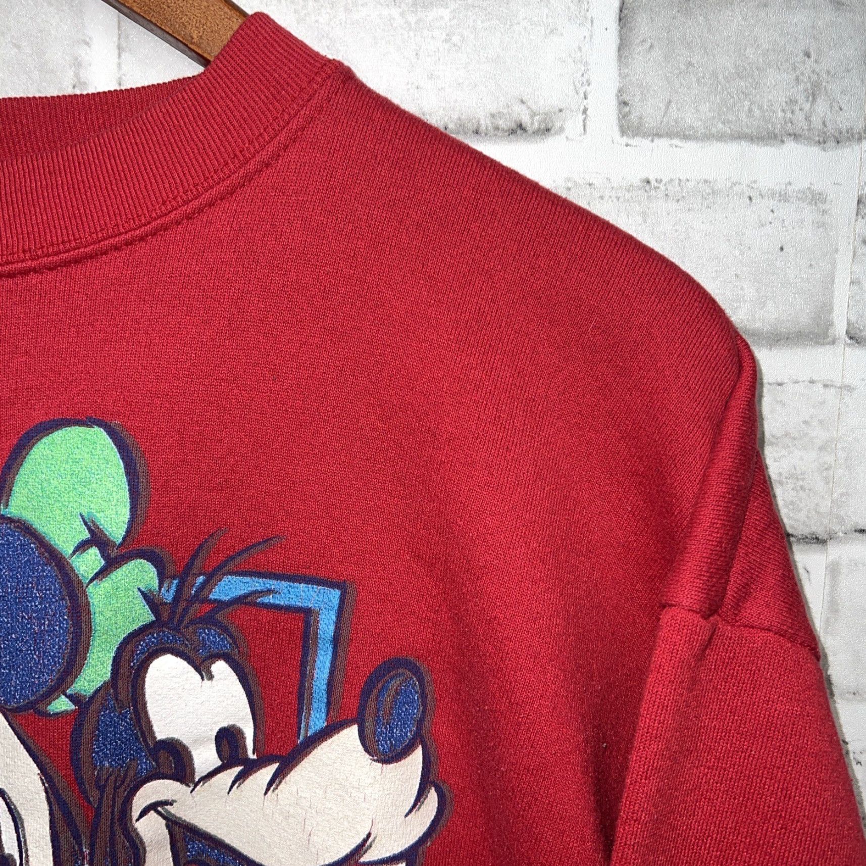 Disney VINTAGE Disney Tultex Maximum Sweats Sweatshirt Mens XL Red Pullover Size US XL / EU 56 / 4 - 3 Thumbnail