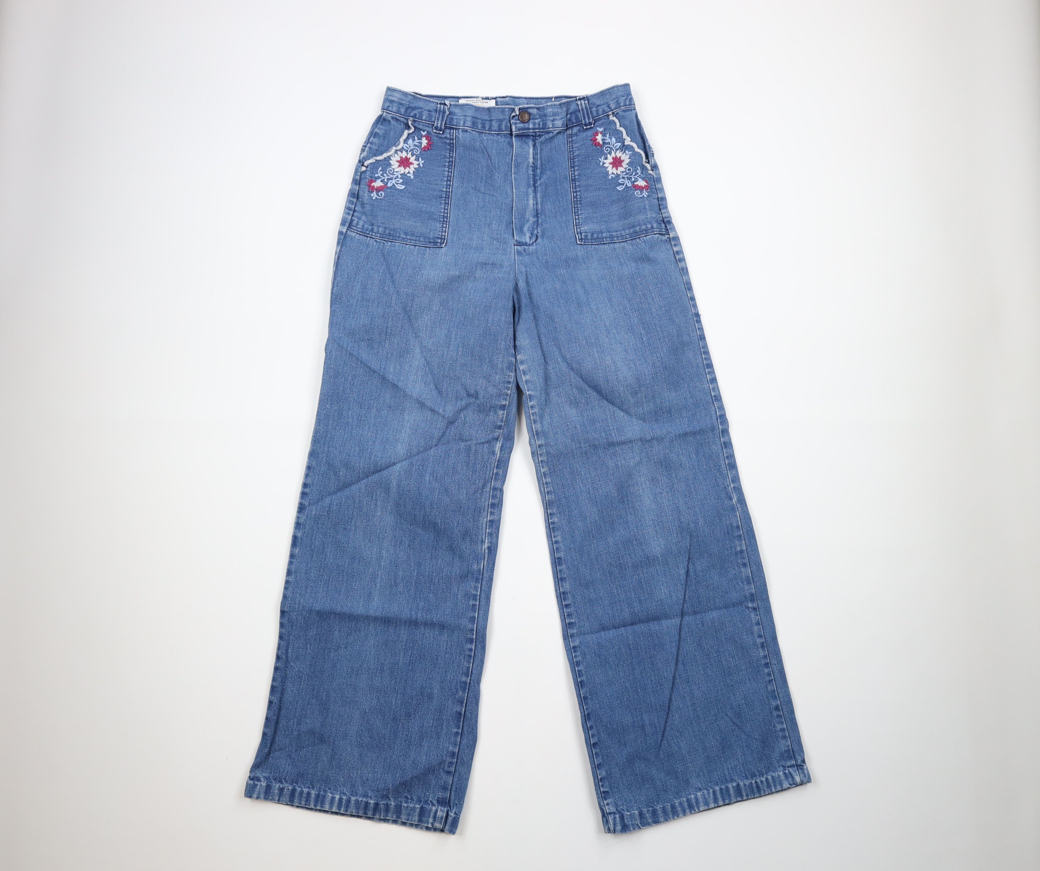 70's embroidered shops jeans