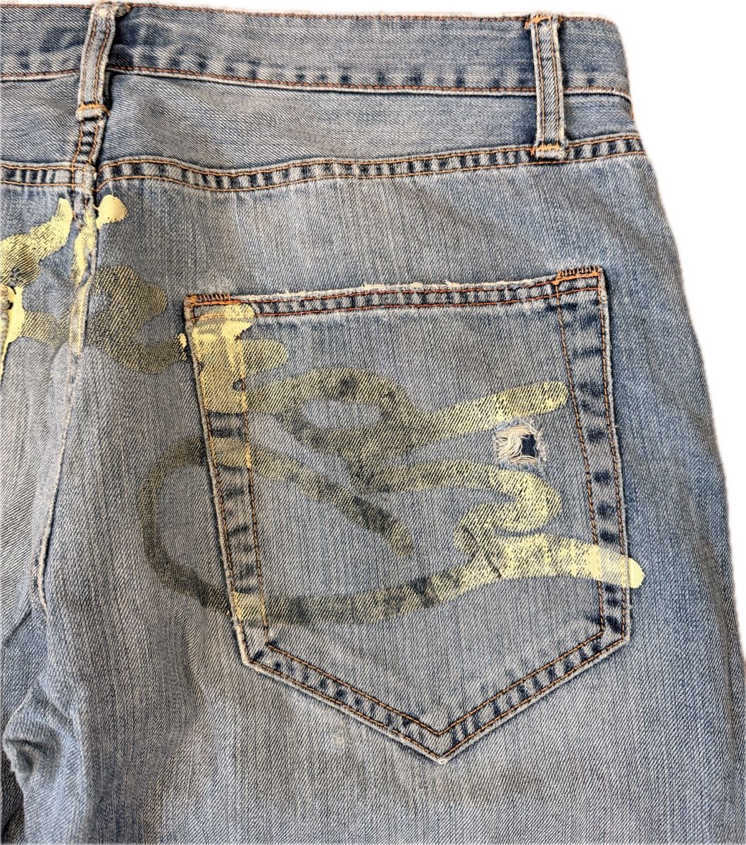 Ed Hardy Distressed Ed Hardy Spelled Out Jeans Size US 36 / EU 52 - 4 Thumbnail