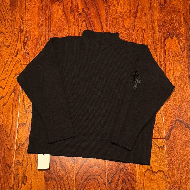 Chrome Hearts Chrome Hearts Black Knit Sweater with Cross Size US M / EU 48-50 / 2 - 1 Thumbnail