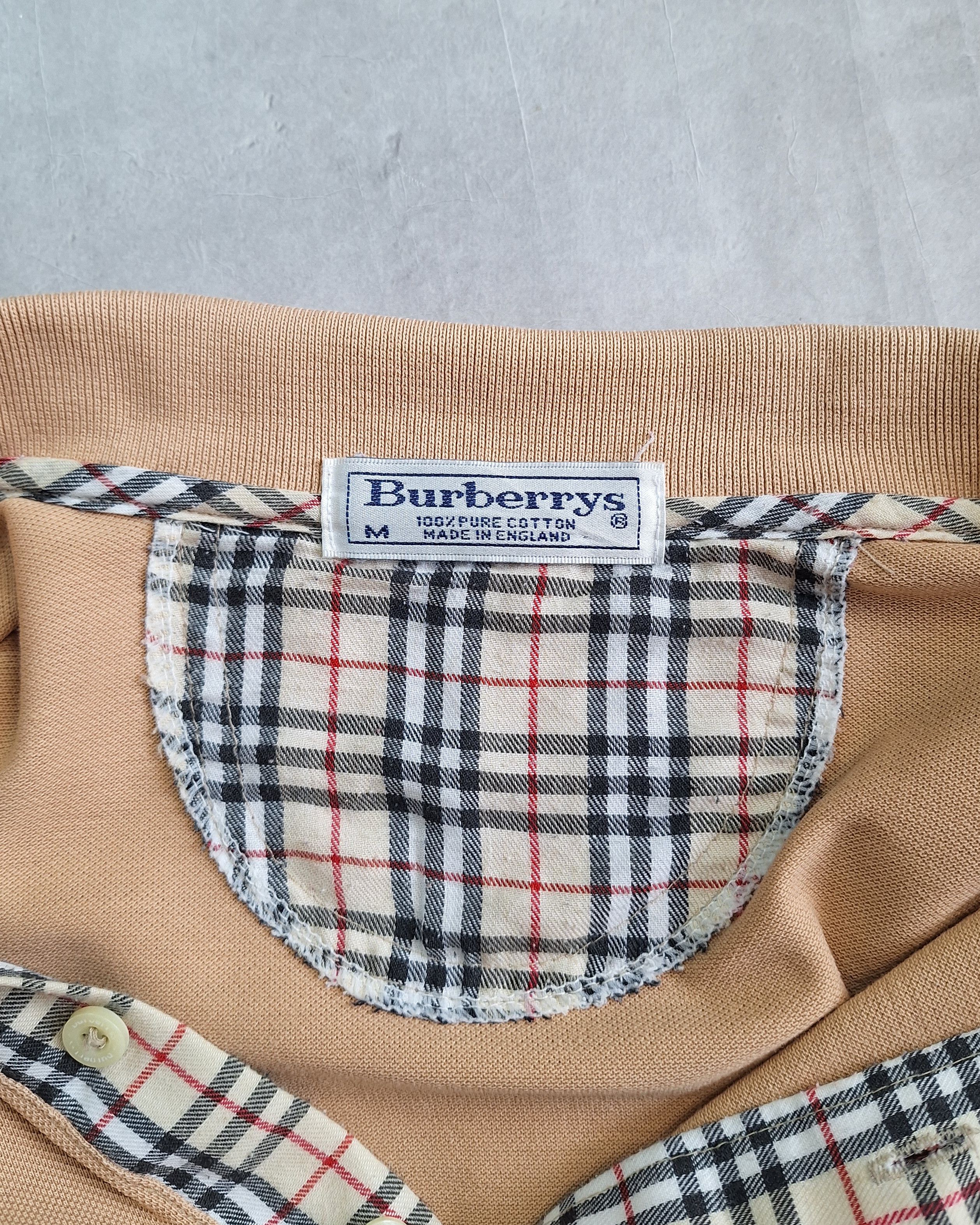 Burberry Vintage Burberry Longsleeve Polo Shirt Size US M / EU 48-50 / 2 - 9 Thumbnail