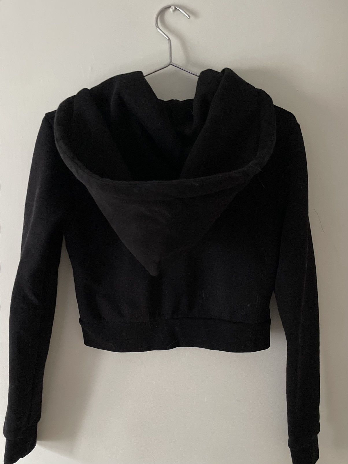Abra Black cropped zip hoodie Size S / US 4 / IT 40 - 2 Thumbnail