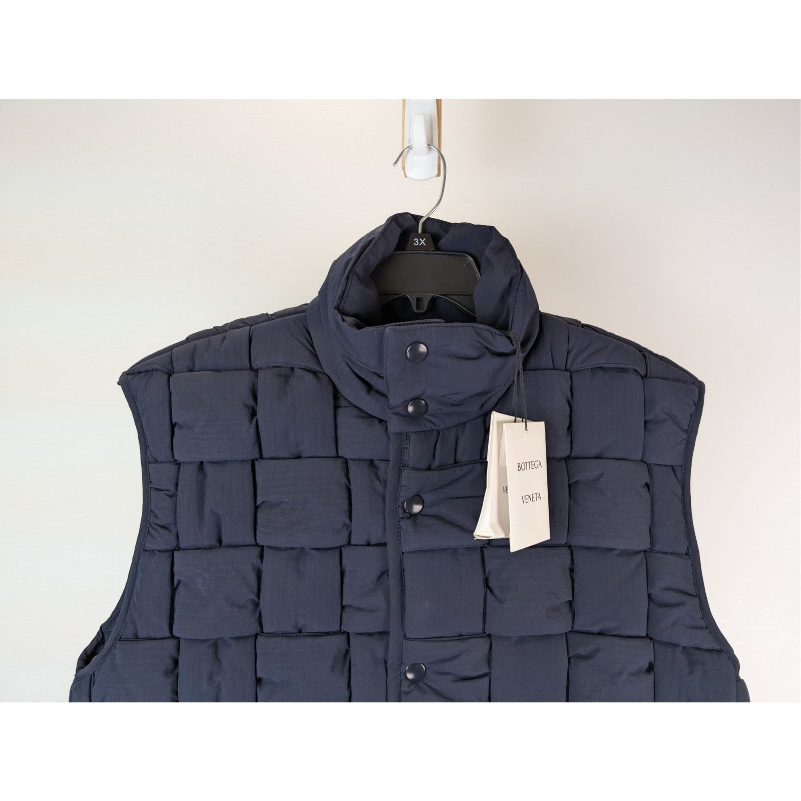 Bottega Veneta o1rshd1 Tech Rip-Stop Nylon Gilet Vest in Blue Size US M / EU 48-50 / 2 - 2 Thumbnail