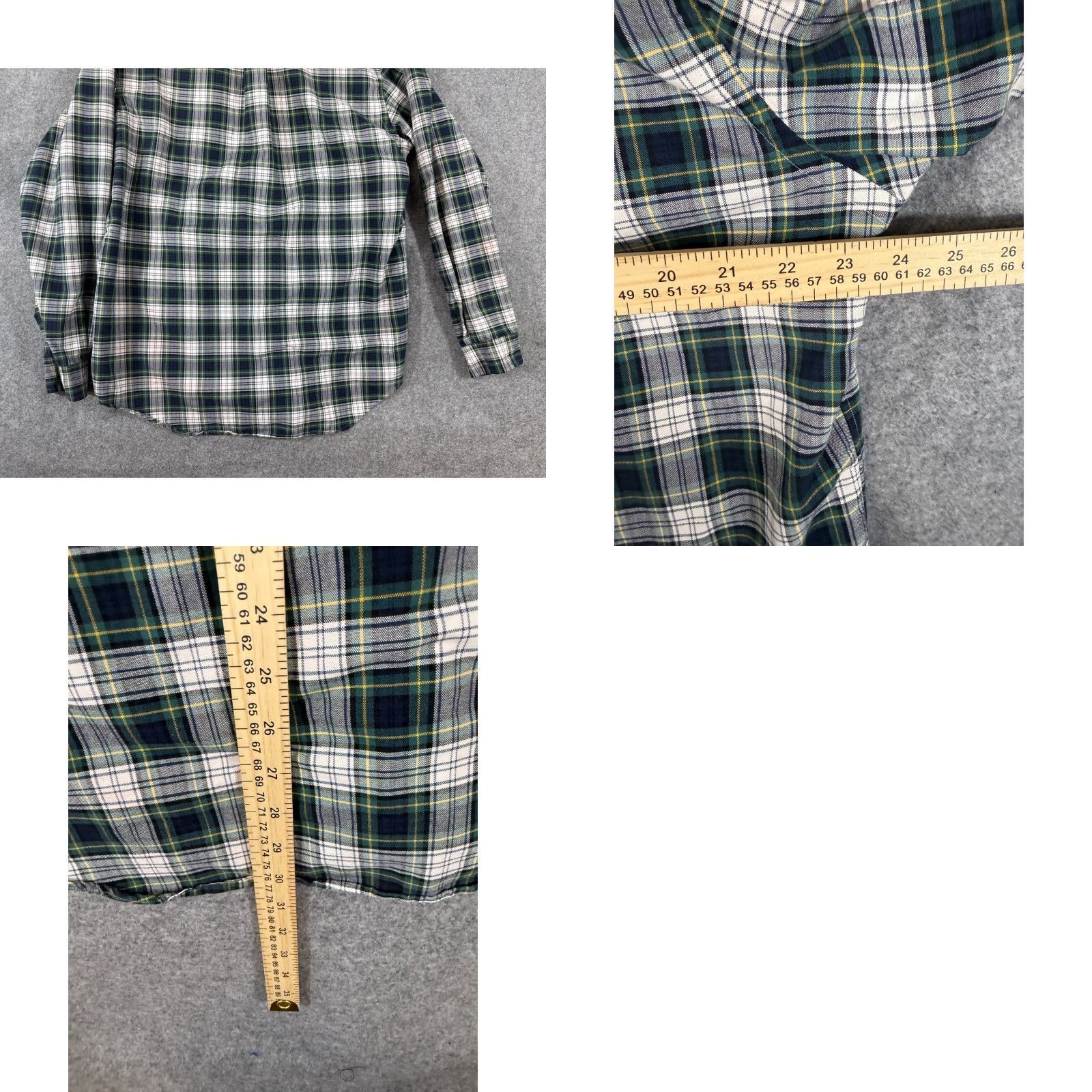 Polo Ralph Lauren Polo Ralph Lauren Shirt Mens L Green White Plaid Button Down Long Sleeve Size US L / EU 52-54 / 3 - 9 Thumbnail