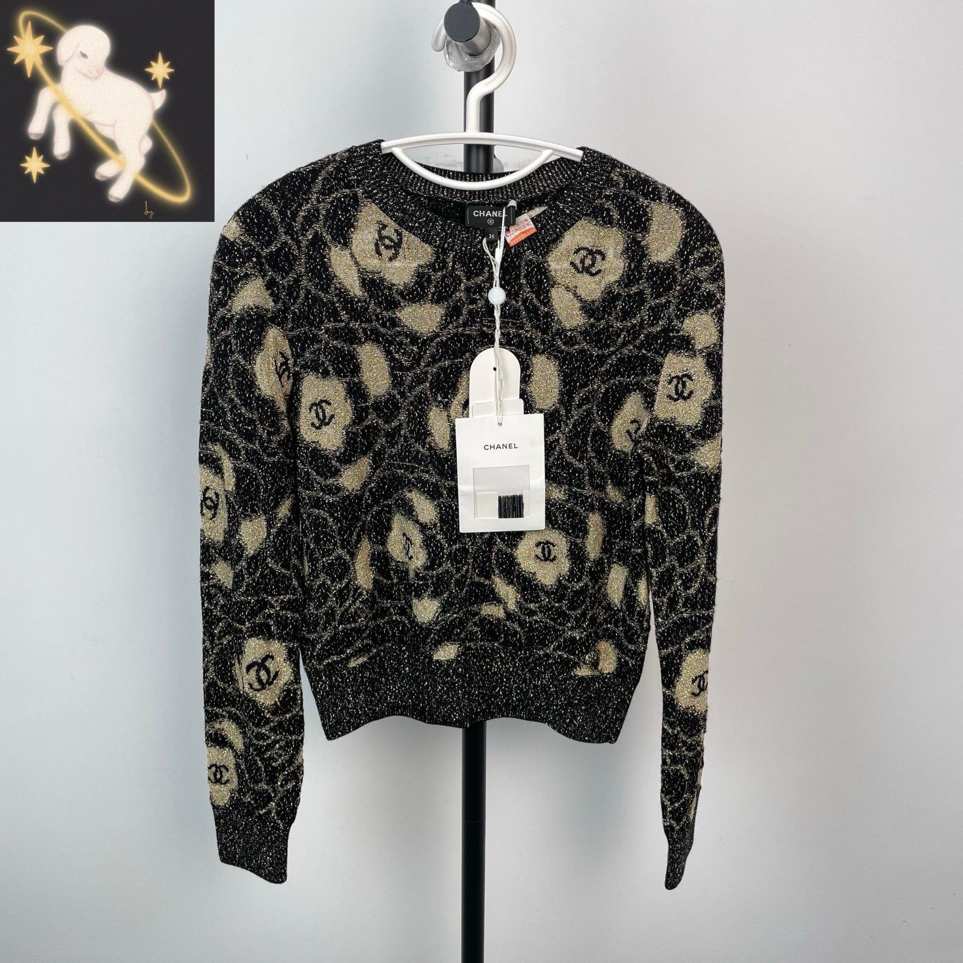 Chanel Chanel Black Sweater 36 Men Size US S / EU 44-46 / 1 - 1 Thumbnail