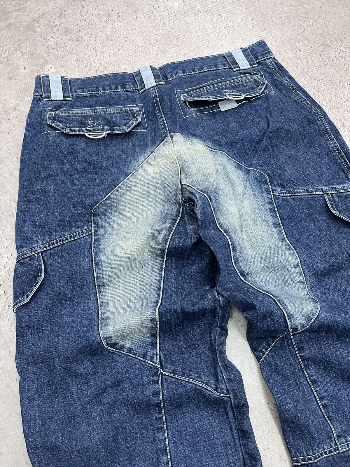 Vintage Y2K washed faded loose baggy skate hiphop work biker jeans Size US 34 / EU 50 - 14 Thumbnail