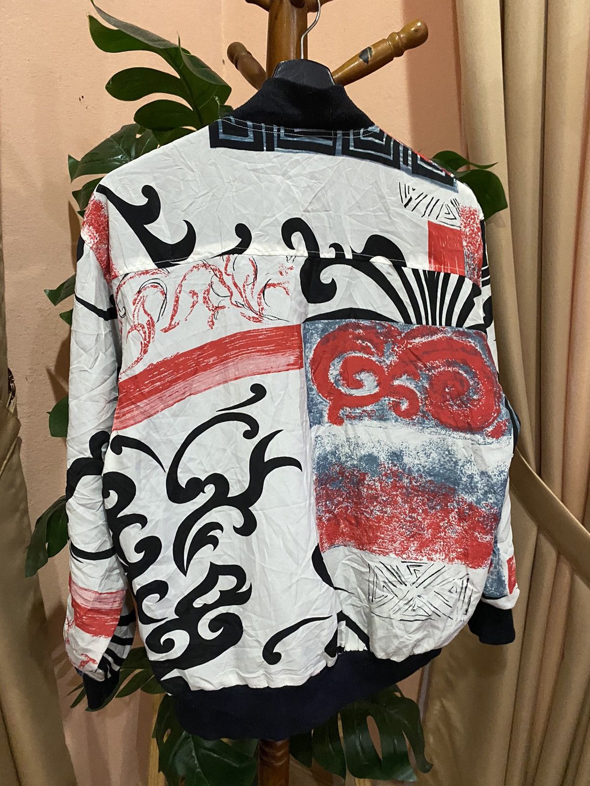 Other Reversible Abstract Print Bomber Jacket - Modern Streetwear Size US L / EU 52-54 / 3 - 9 Thumbnail