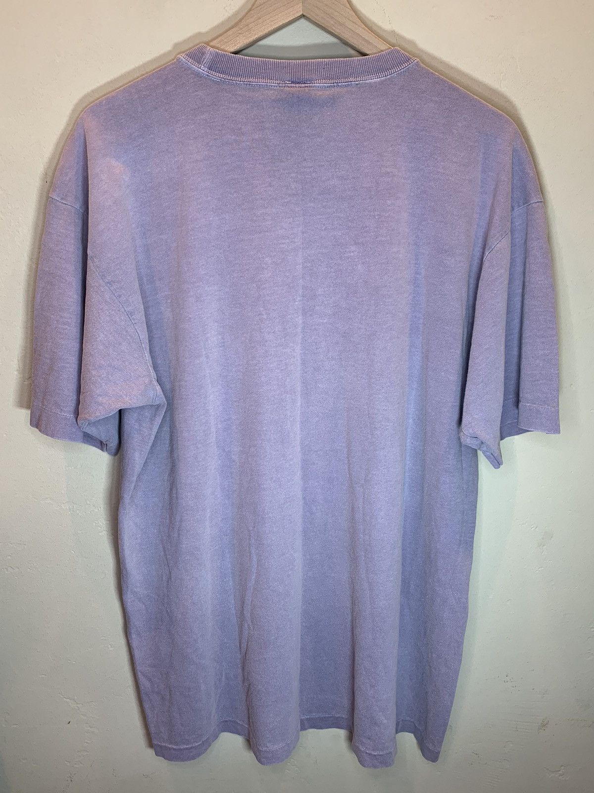 Vintage *RARE* Vintage INC Lilac Lavender Single Stitch Faded Shirt Size US L / EU 52-54 / 3 - 2 Thumbnail