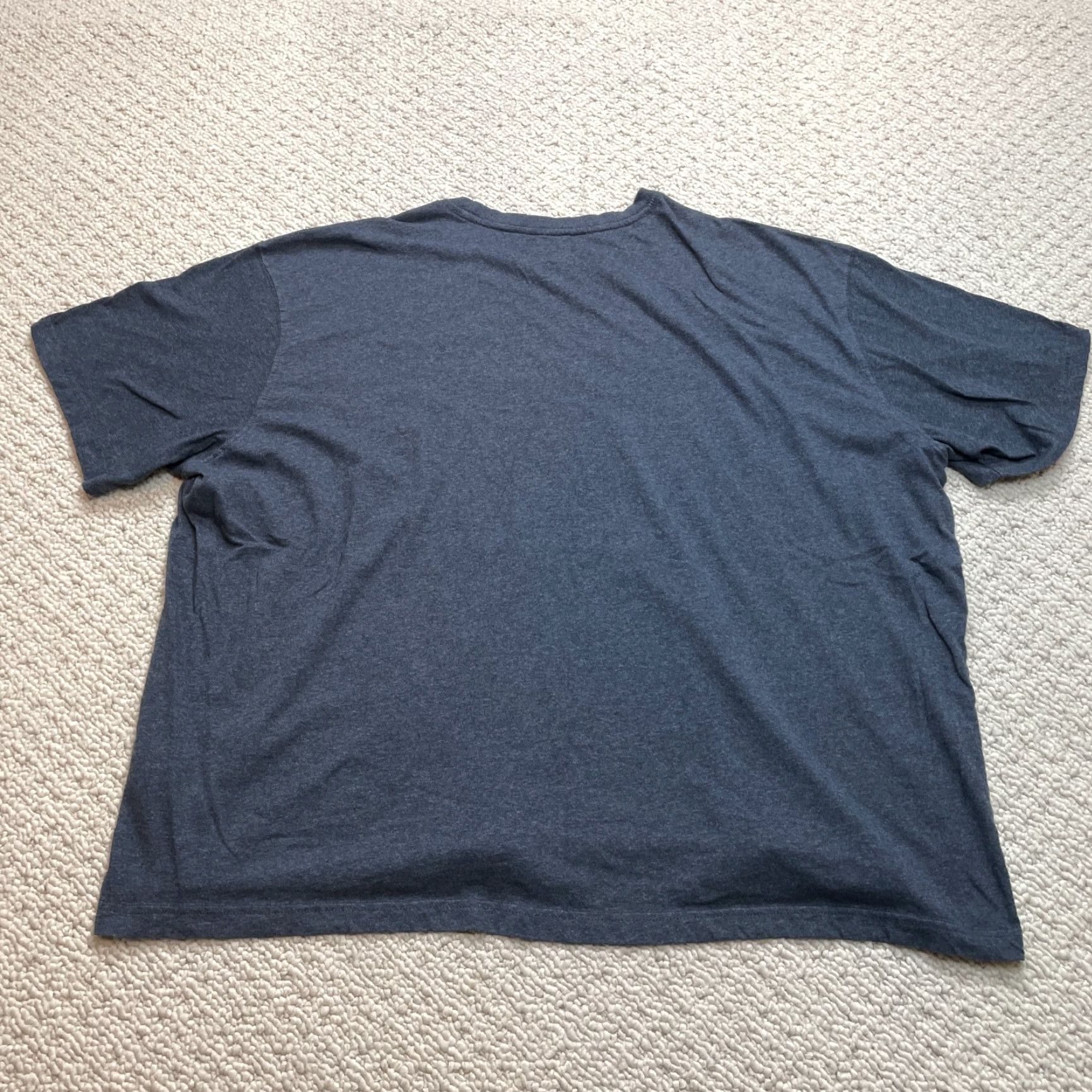 The Mountain Blue Mountain Shirt Mens 3XL Blue Short Sleeve Solid Cotton Crew Tee Adult Regular Men Size US XXL / EU 58 / 5 - 8 Thumbnail